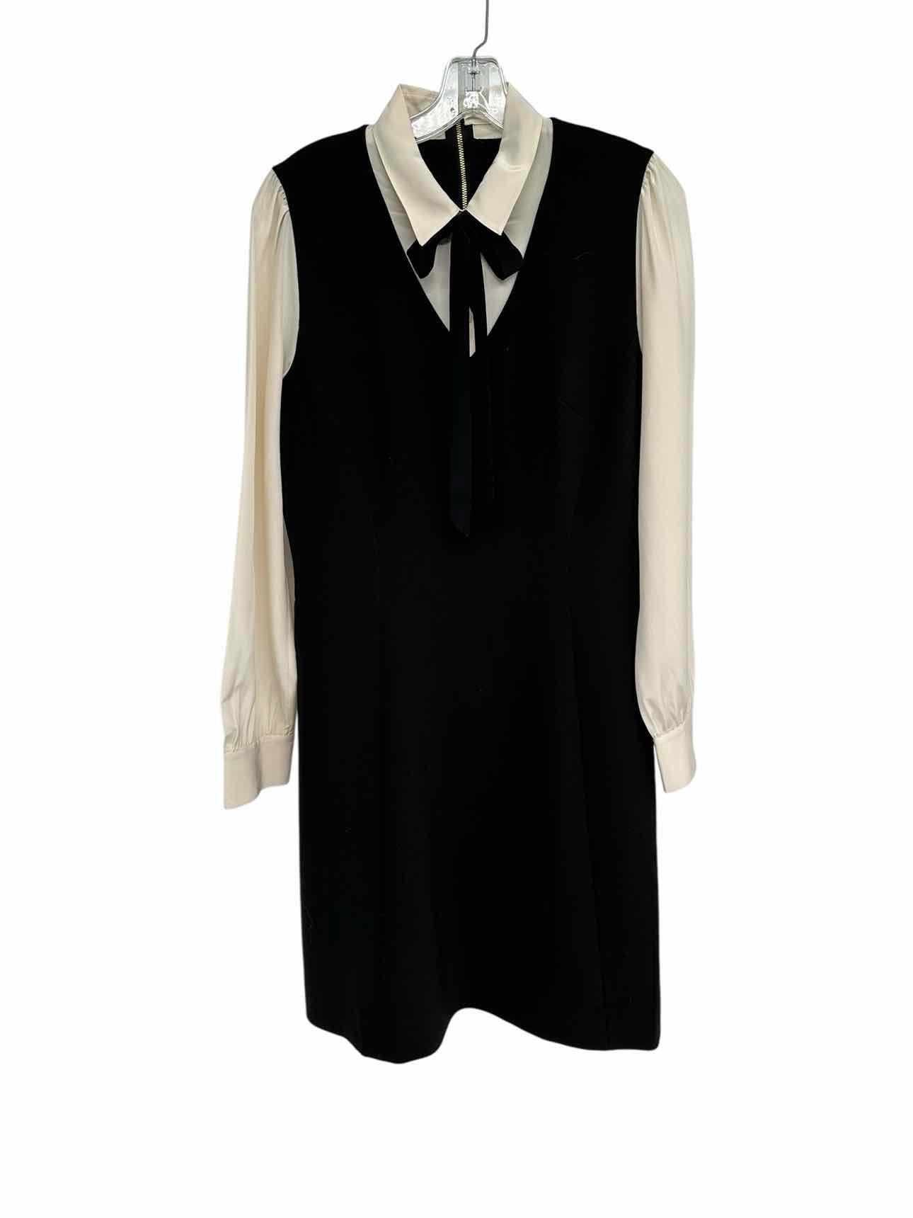 Kate Spade Bow Tie Crepe A-Line Dress Black Size 12 **NEW**