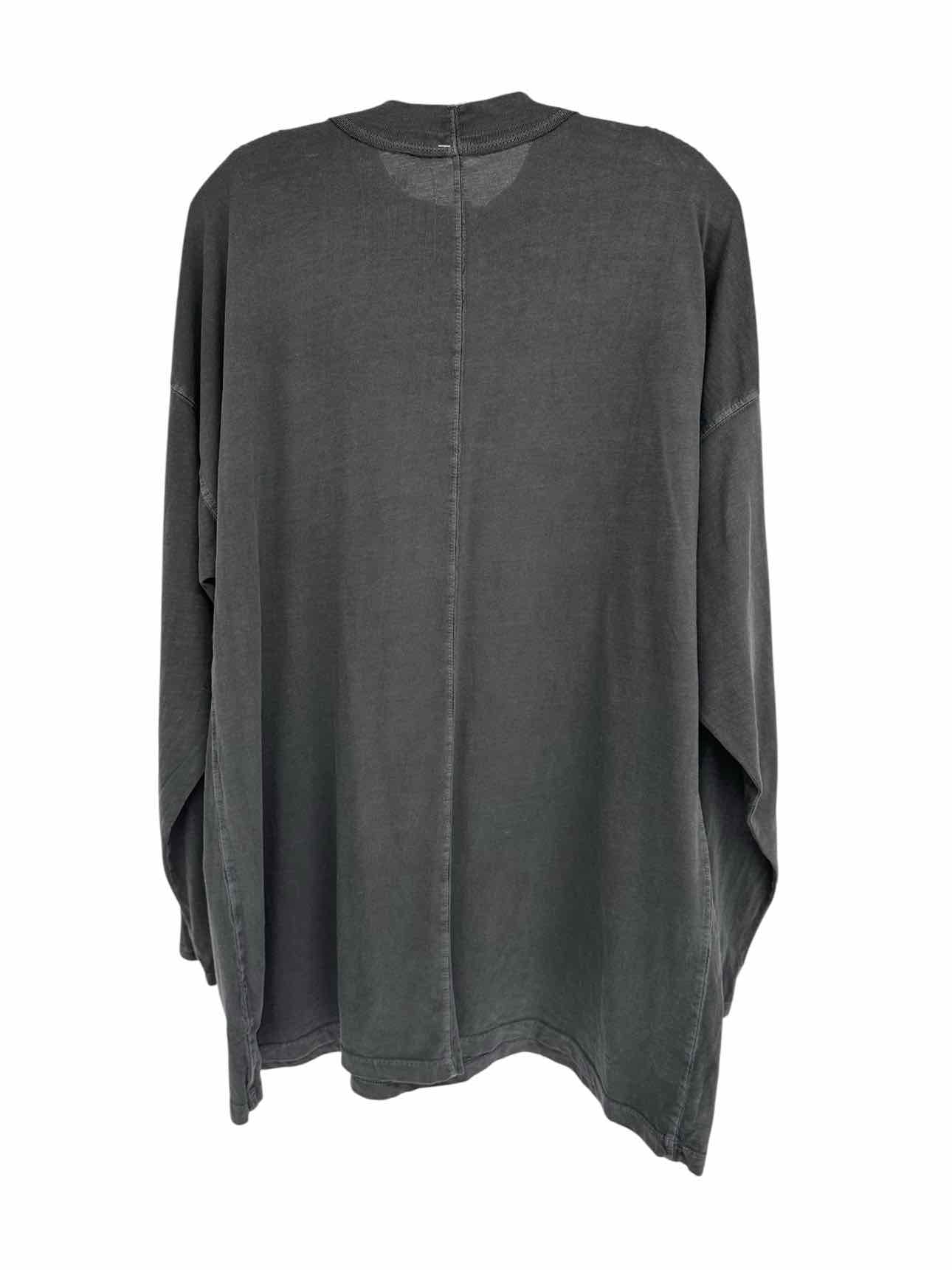 We The Free Free People Gray Long Sleeve Tunic Size L