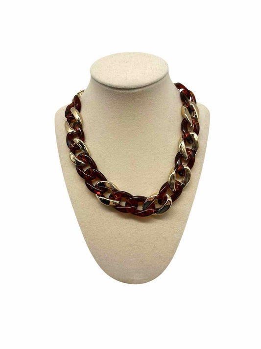 J. Crew Gold & Tortoise Link Necklace **NEW**
