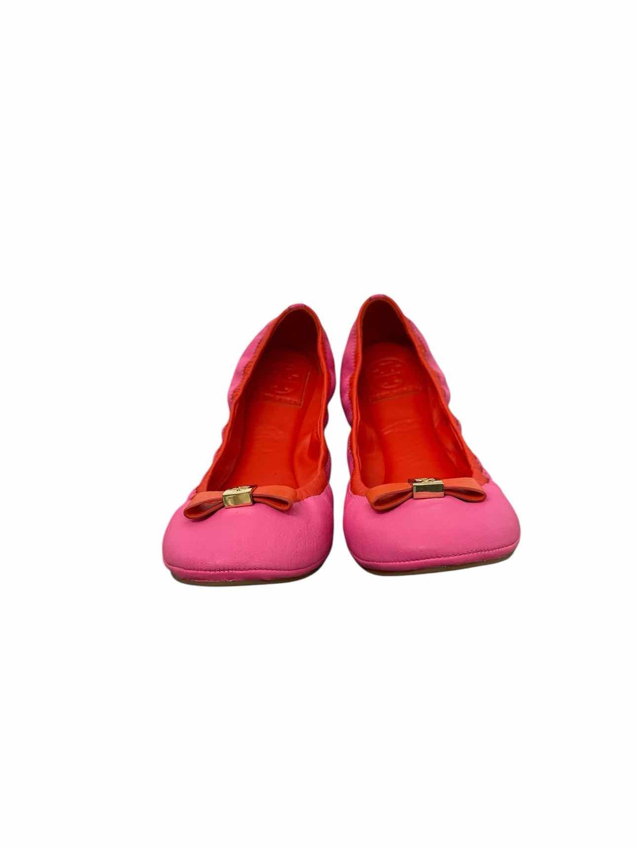 Tory Burch Pink Eddie Ballet Flats Shoe Size 11 **NEW**