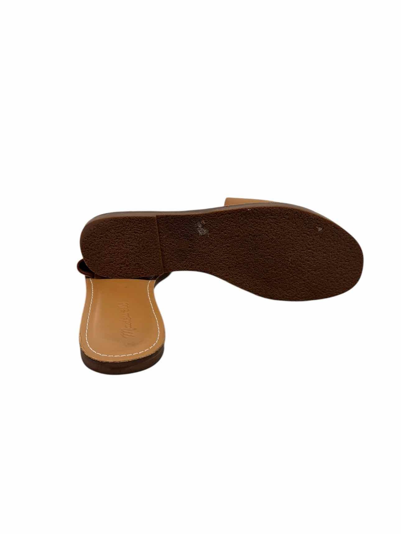 Madewell Boardwalk Post Slides Tan Shoe Size 8.5