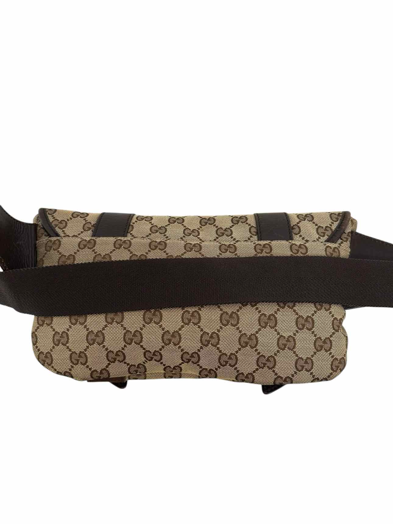 Gucci Bum Bag Brown Canvas Crossbody