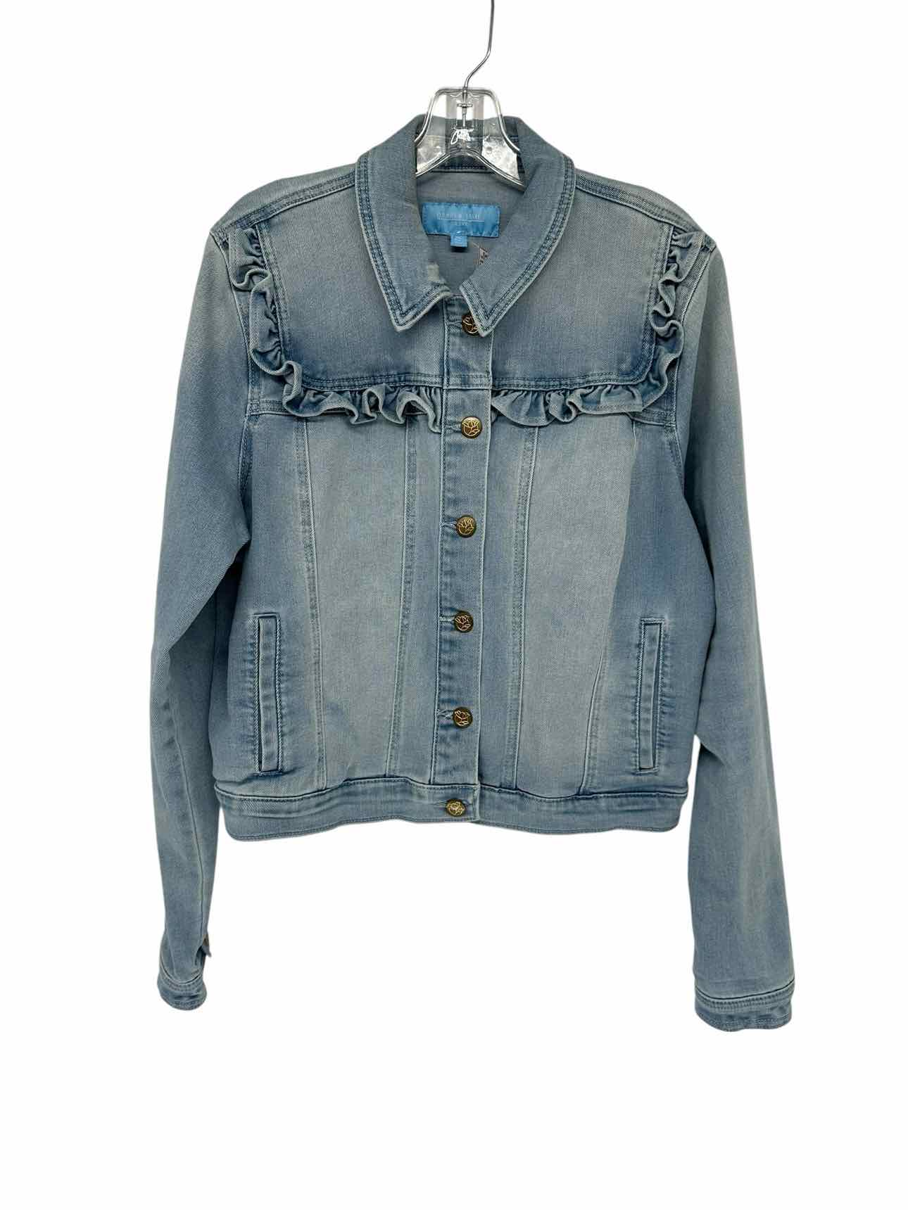 Draper James RSVP Lt. Blue Jean Jacket Size XL
