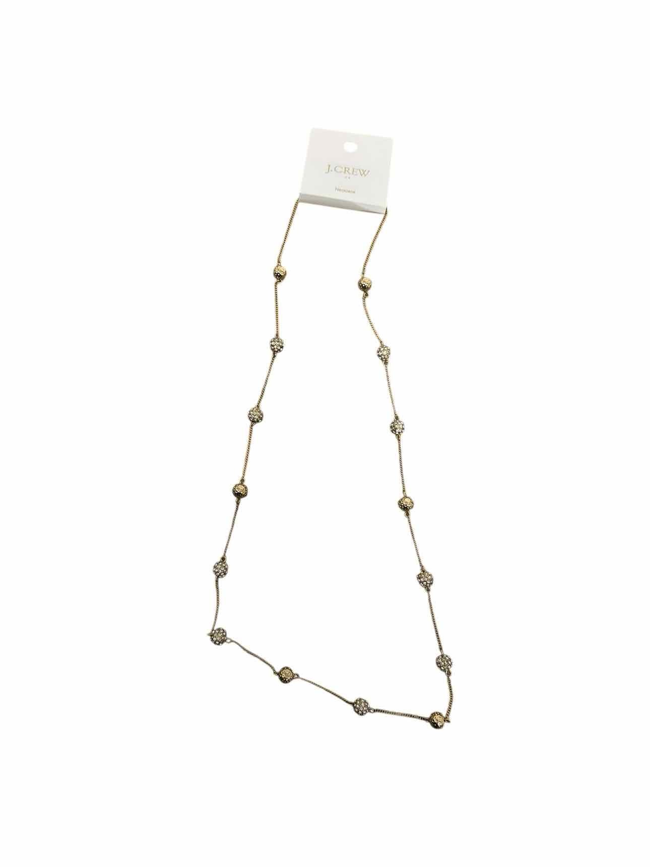 J. Crew Long Rhinestone Ball Necklace **NEW**