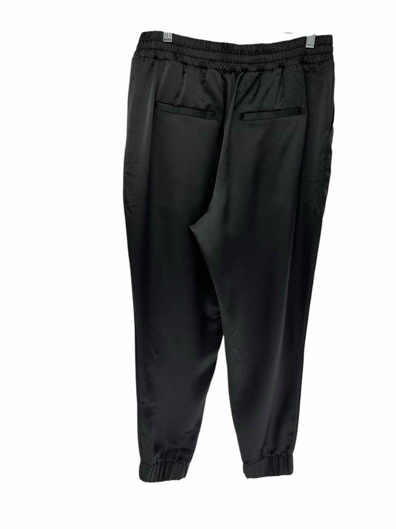 Spanx Black Satin Jogger Size L