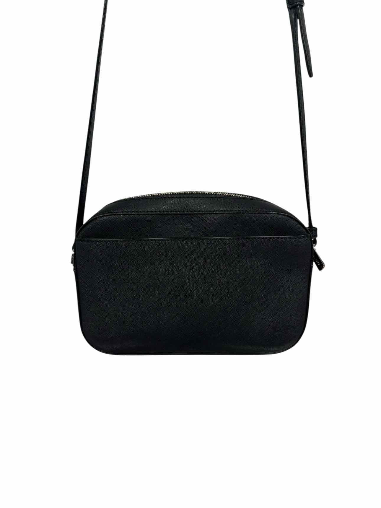 Michael Kors Jet Set Black Leather Crossbody