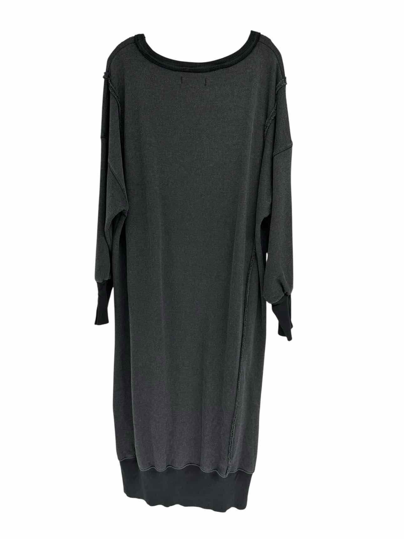 We The Free Camden Maxi Sweatshirt Dress Black Size XS
