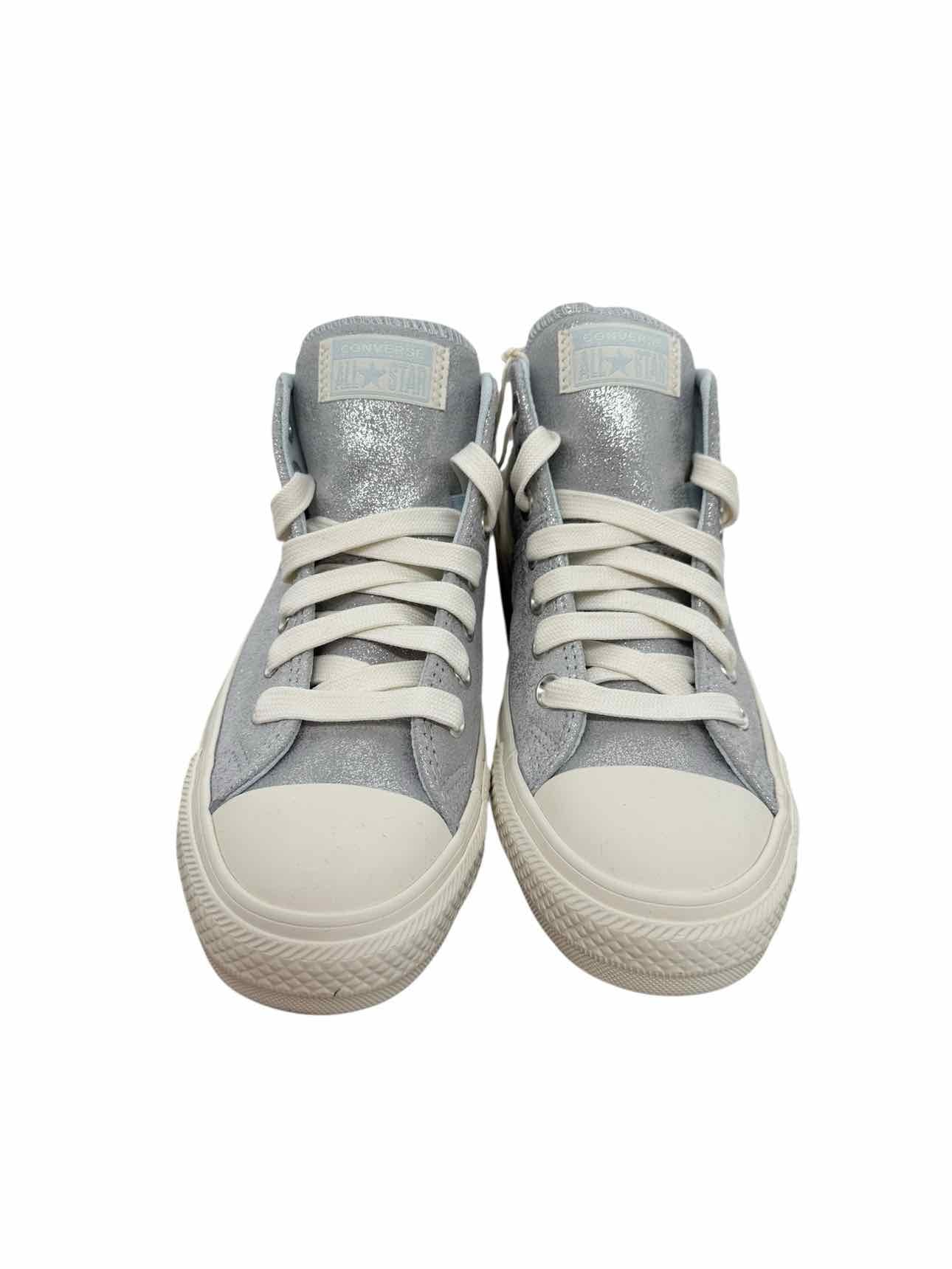 Converse Madison Chuck Taylor Mid Silver Sneakers Shoe Size 8.5 **NEW**