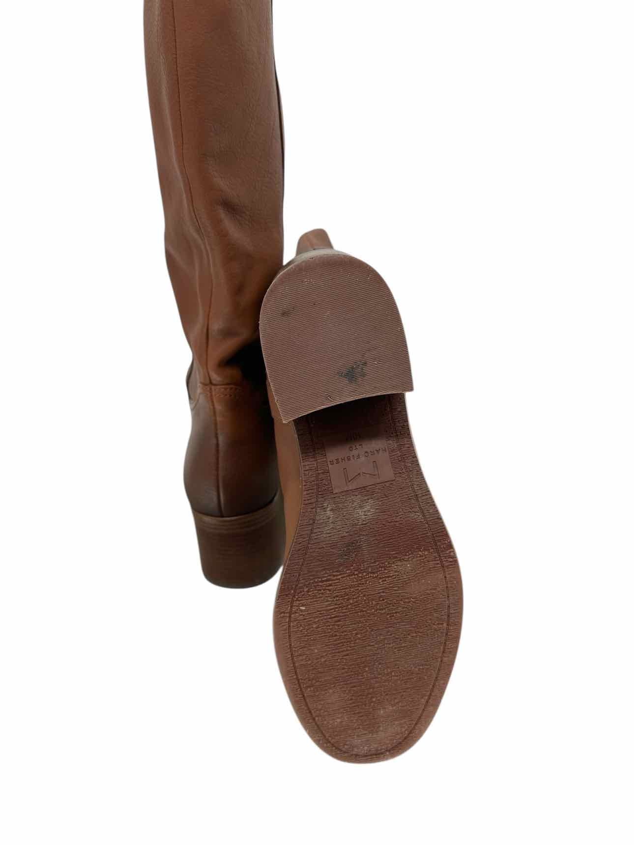 Marc Fisher Hydria Tall Boots Tan Shoe Size 10