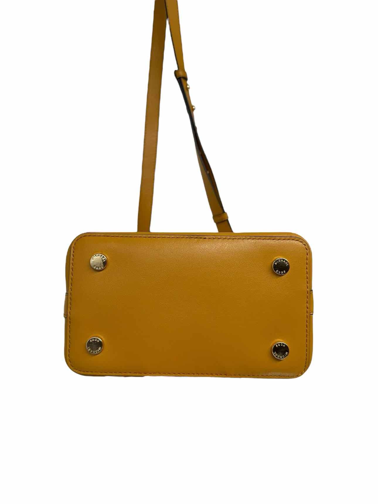 Michael Kors Cary Medium Bucket Bag Gold Suede