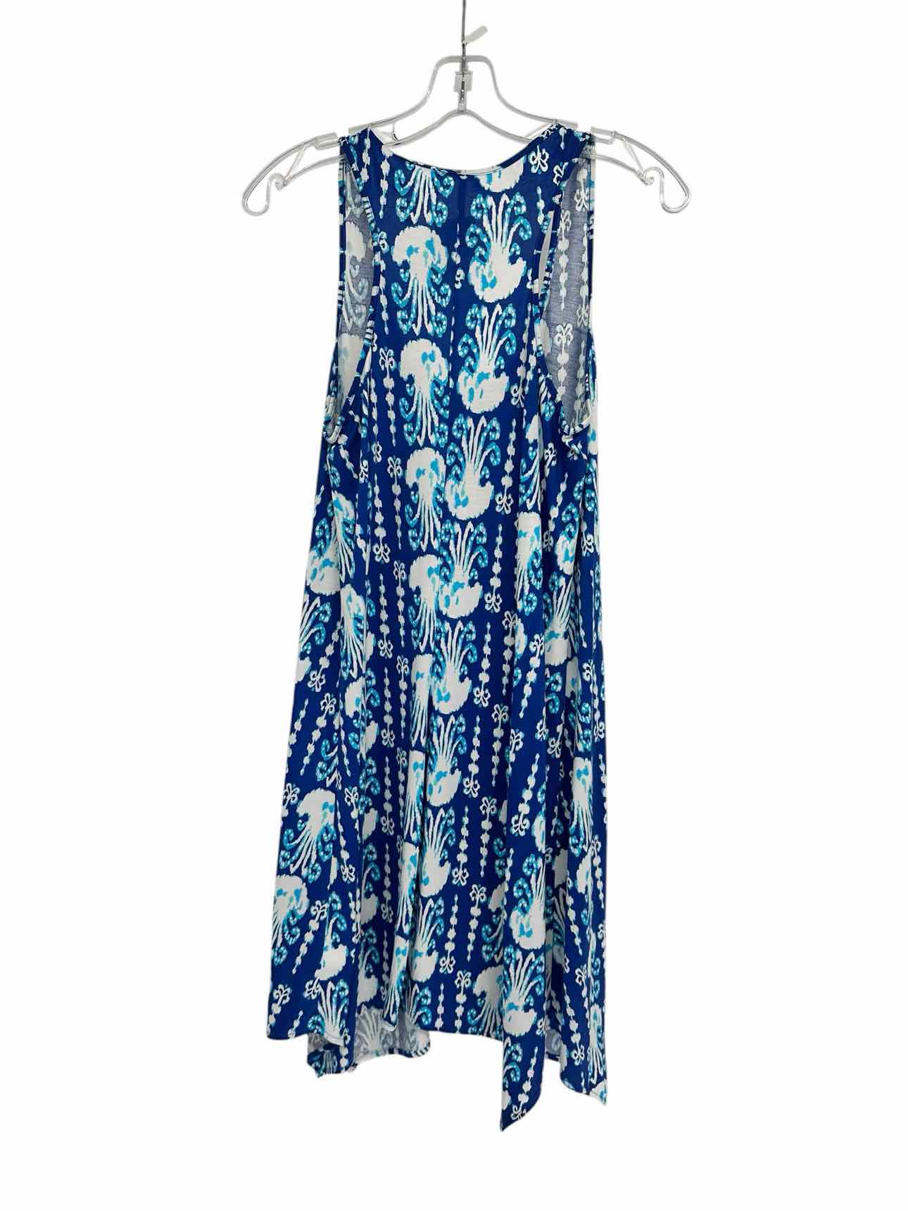 Lilly Pulitzer Melle Trapese Tank Dress in Indigo Get In Line Size S