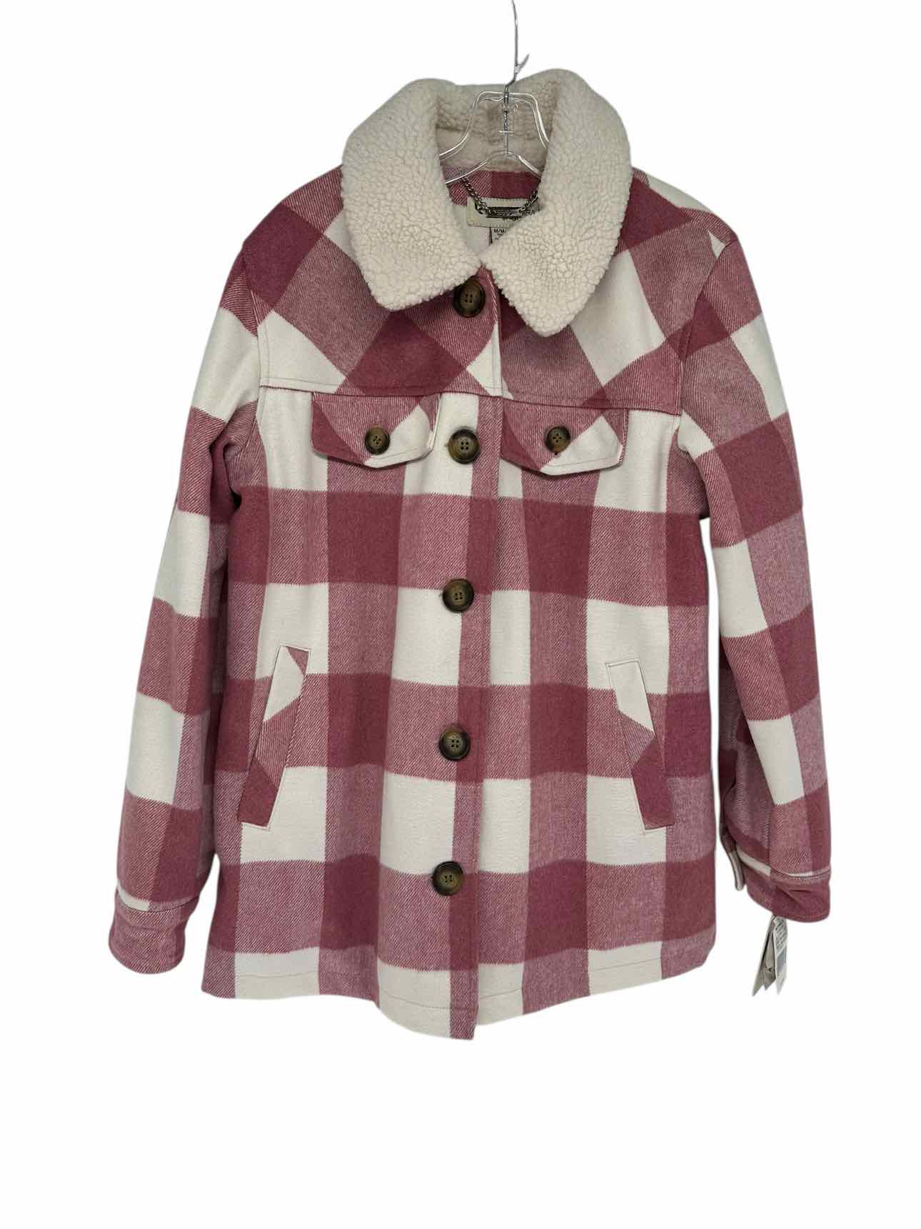 Koolaburra by Ugg Pink Buffalo Plaid Jacket Size M  **NEW**