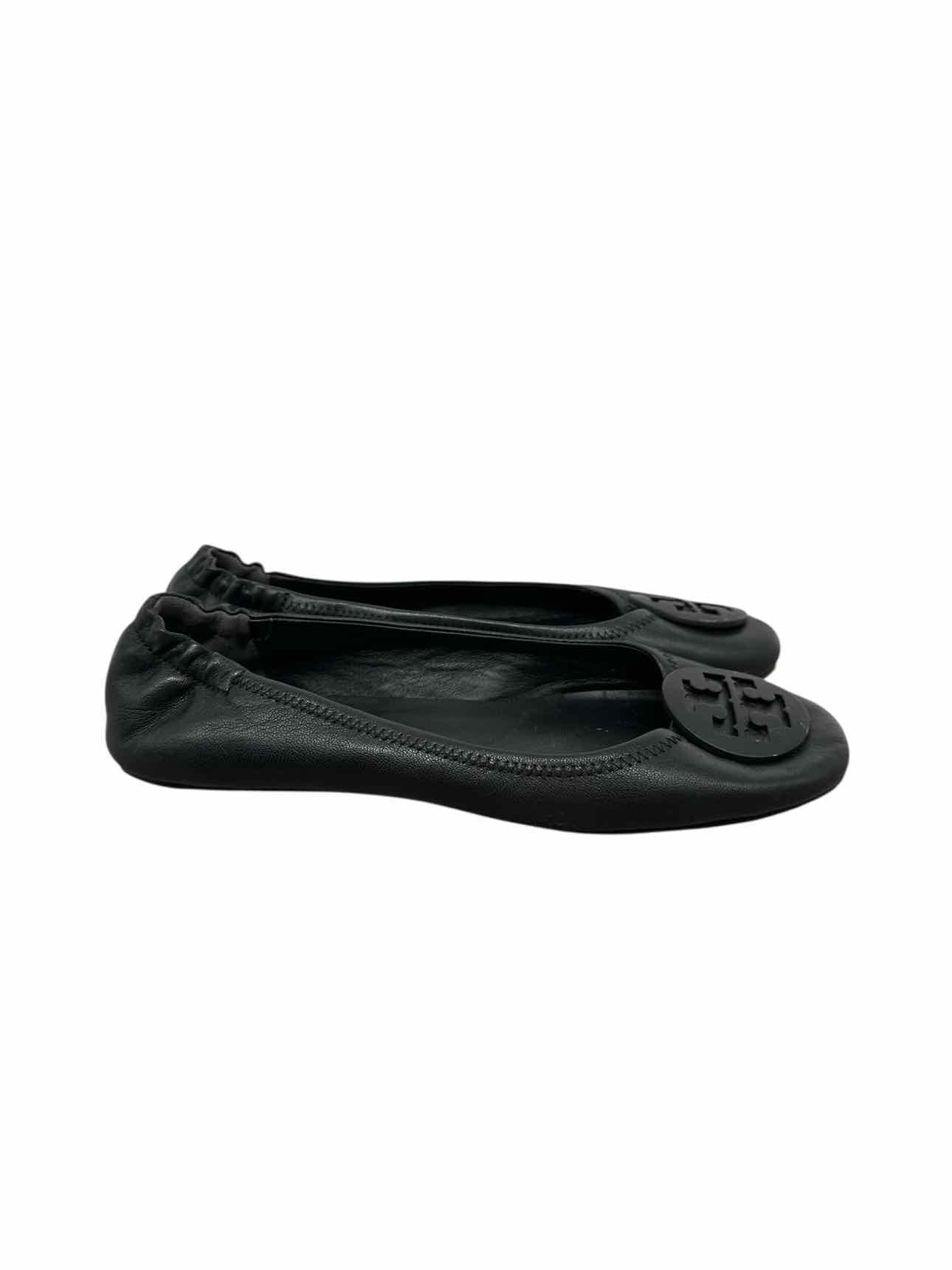 Tory Burch Reva Ballet Flat Black Shoe Size 10