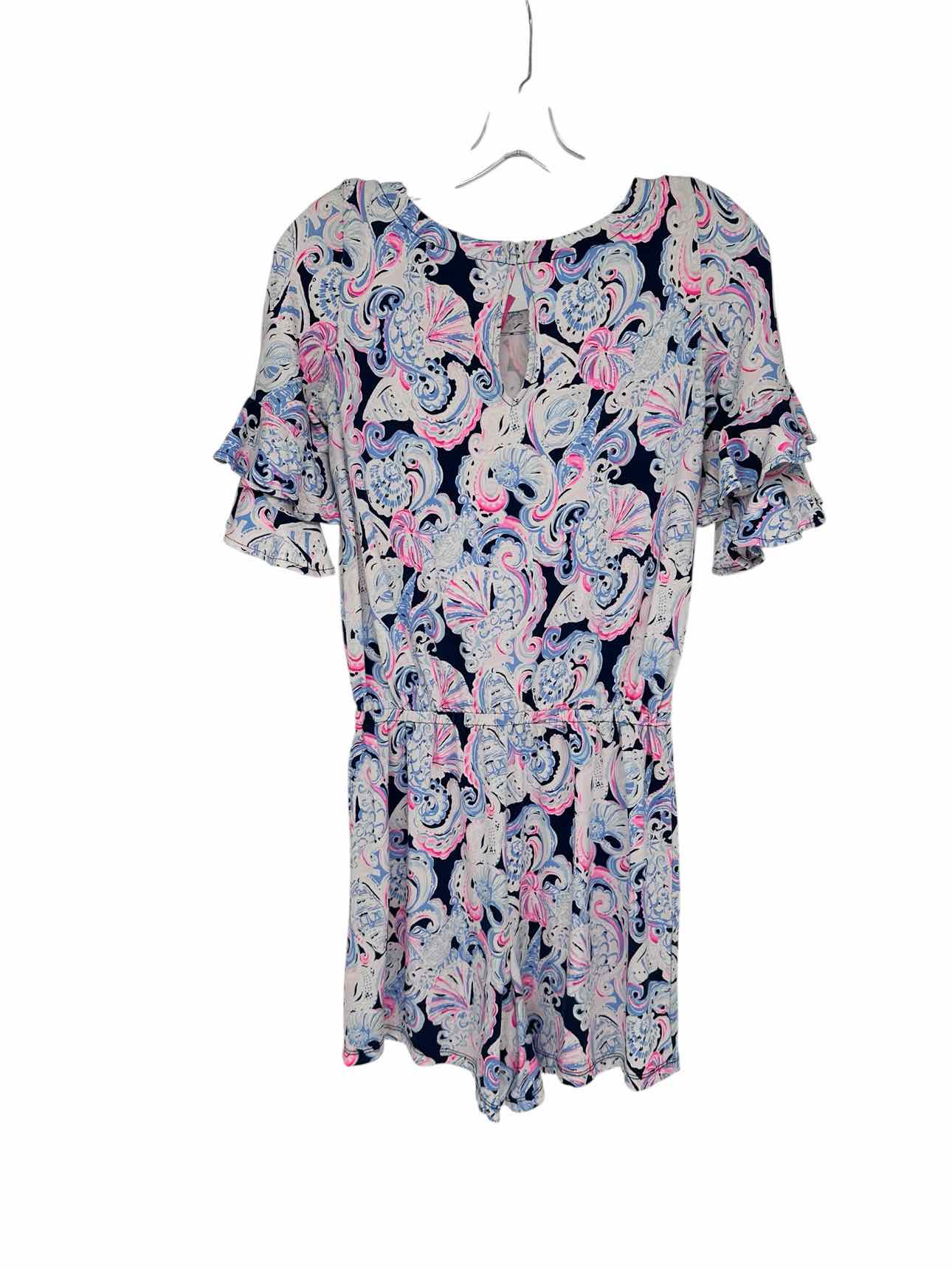 Lilly Pulitzer Lula Romper in High-Tide Navy It's For Shore Size XS