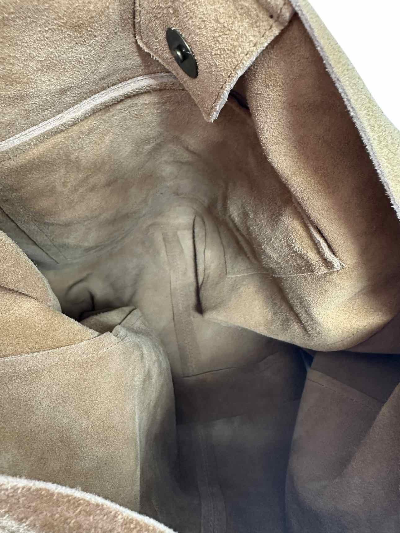 Free People Jessa Carryall Beige Suede Tote