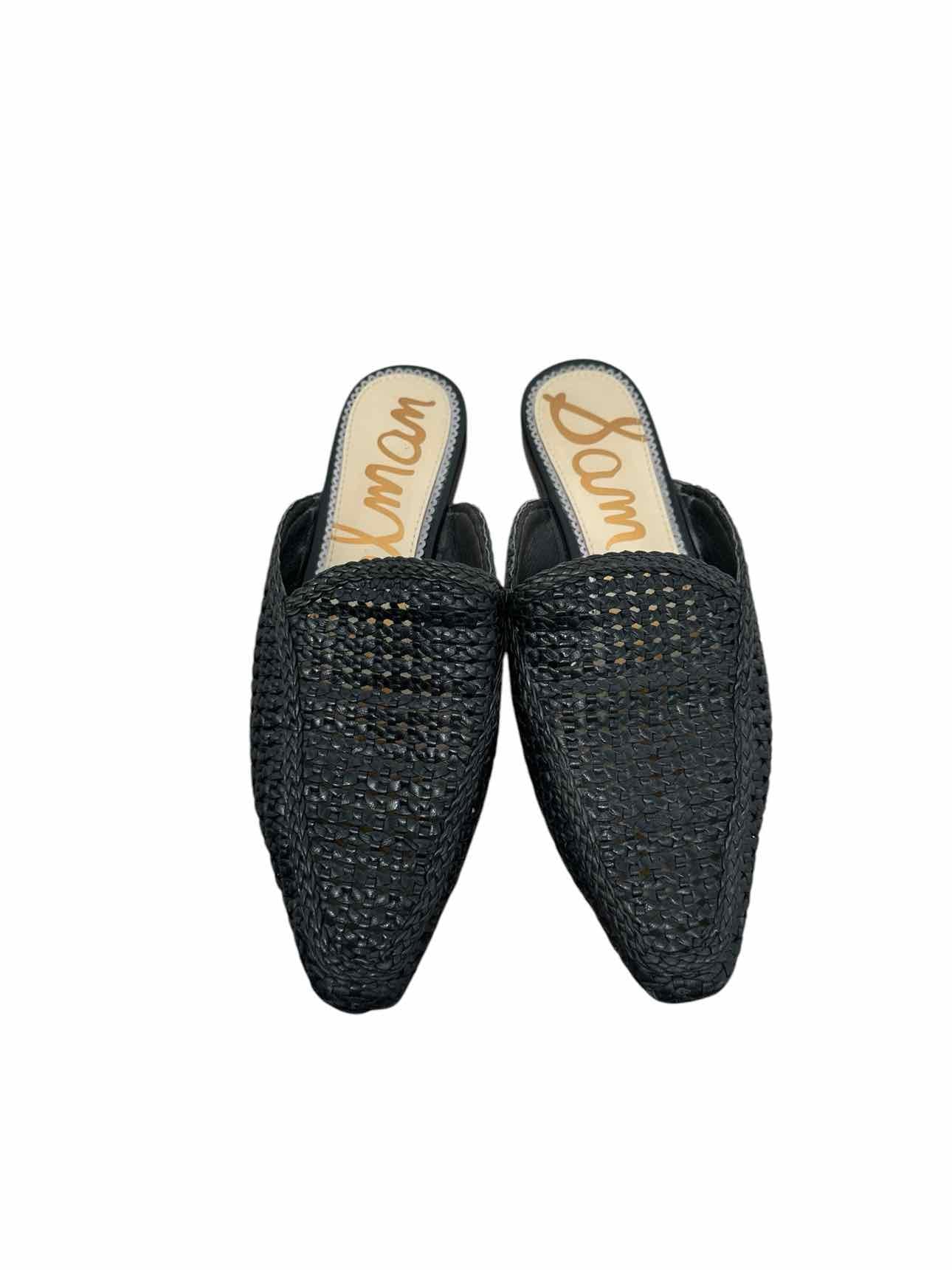 Sam Edelman Elva Woven Mule Black Shoe Size 8.5