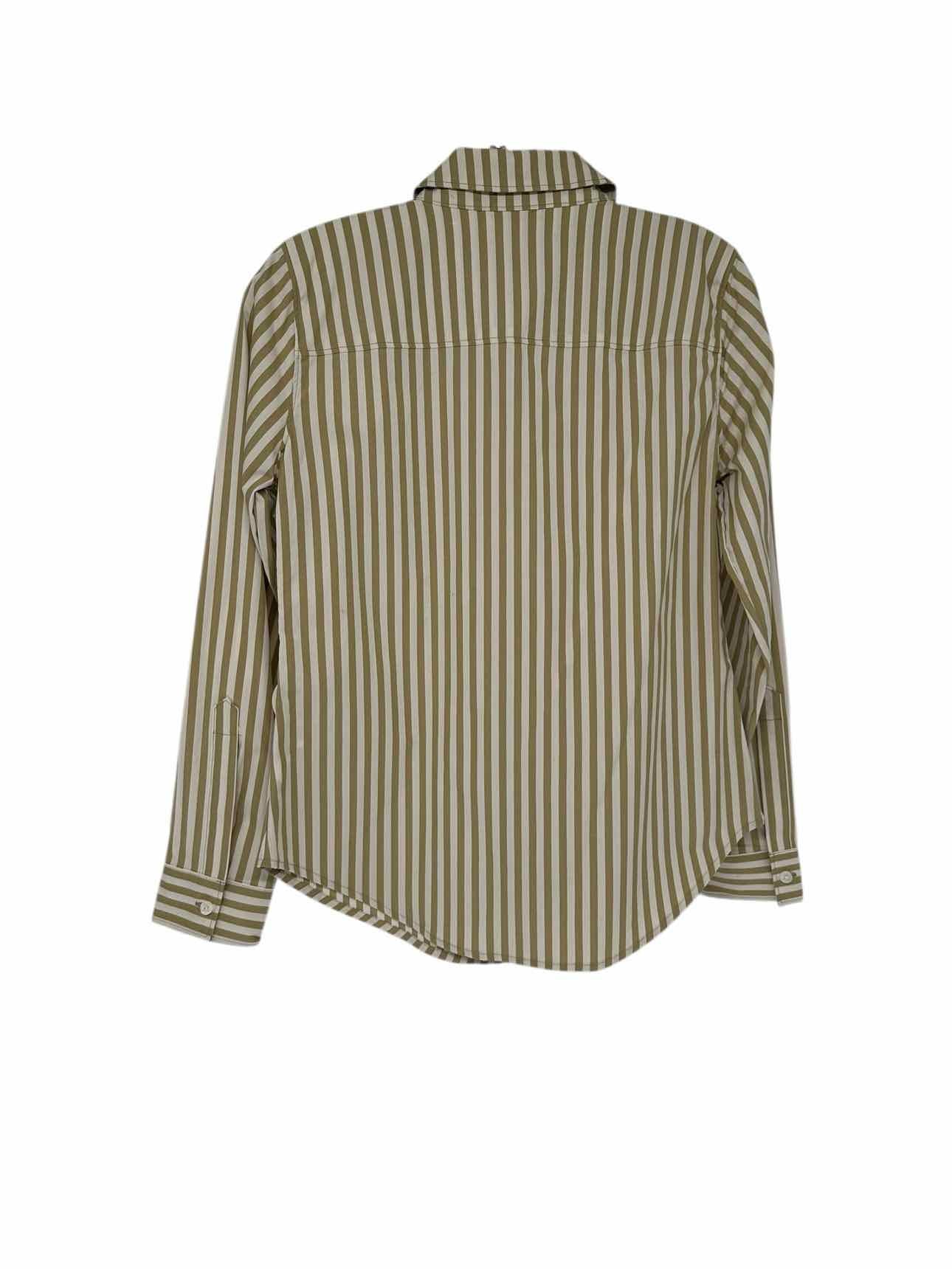 Spartina 449 Louane Poplin Shirt Olive Size XS **NEW**