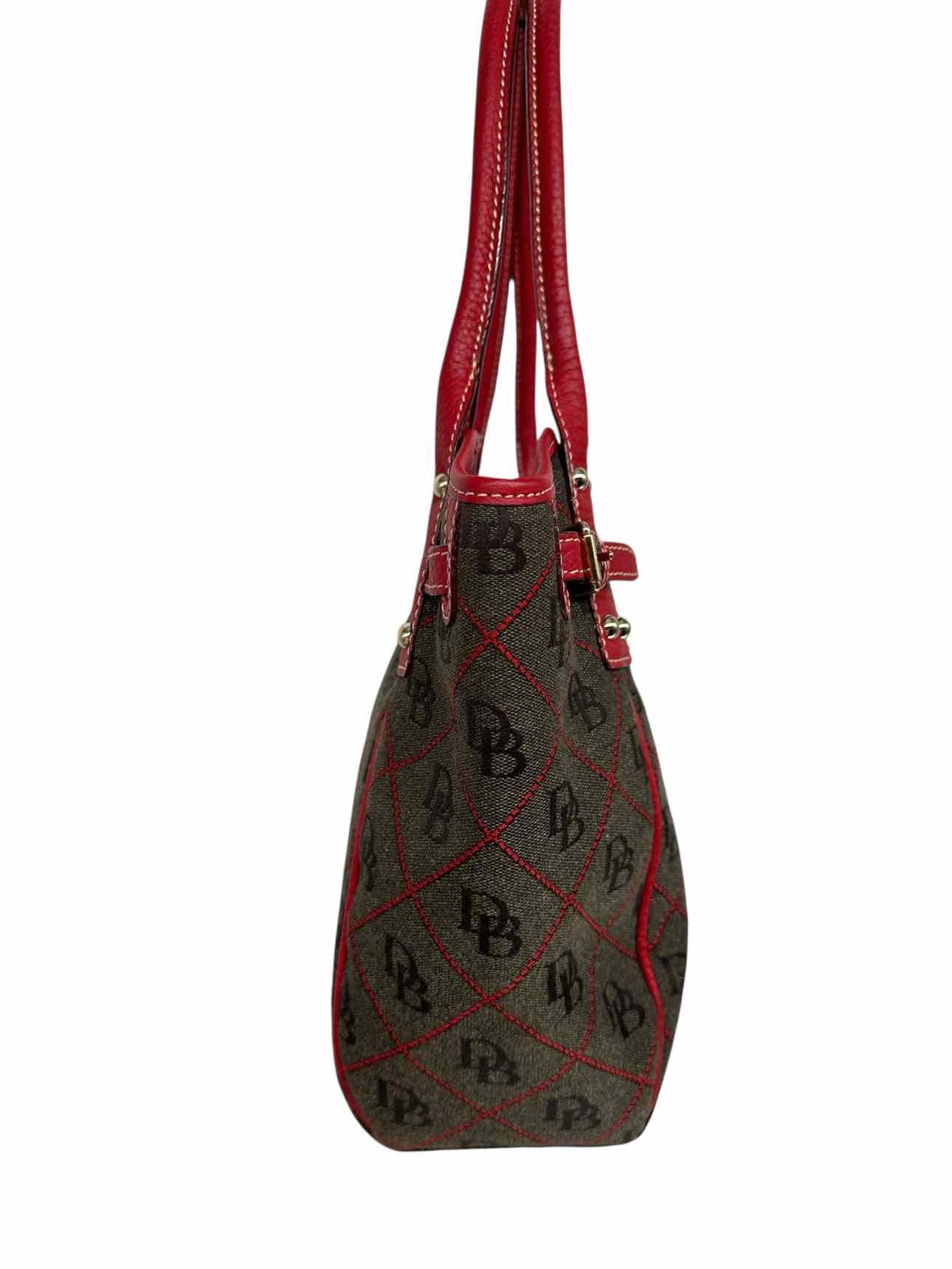 Dooney & Bourke Logo Lock Tulip w/ Red Leather Trim