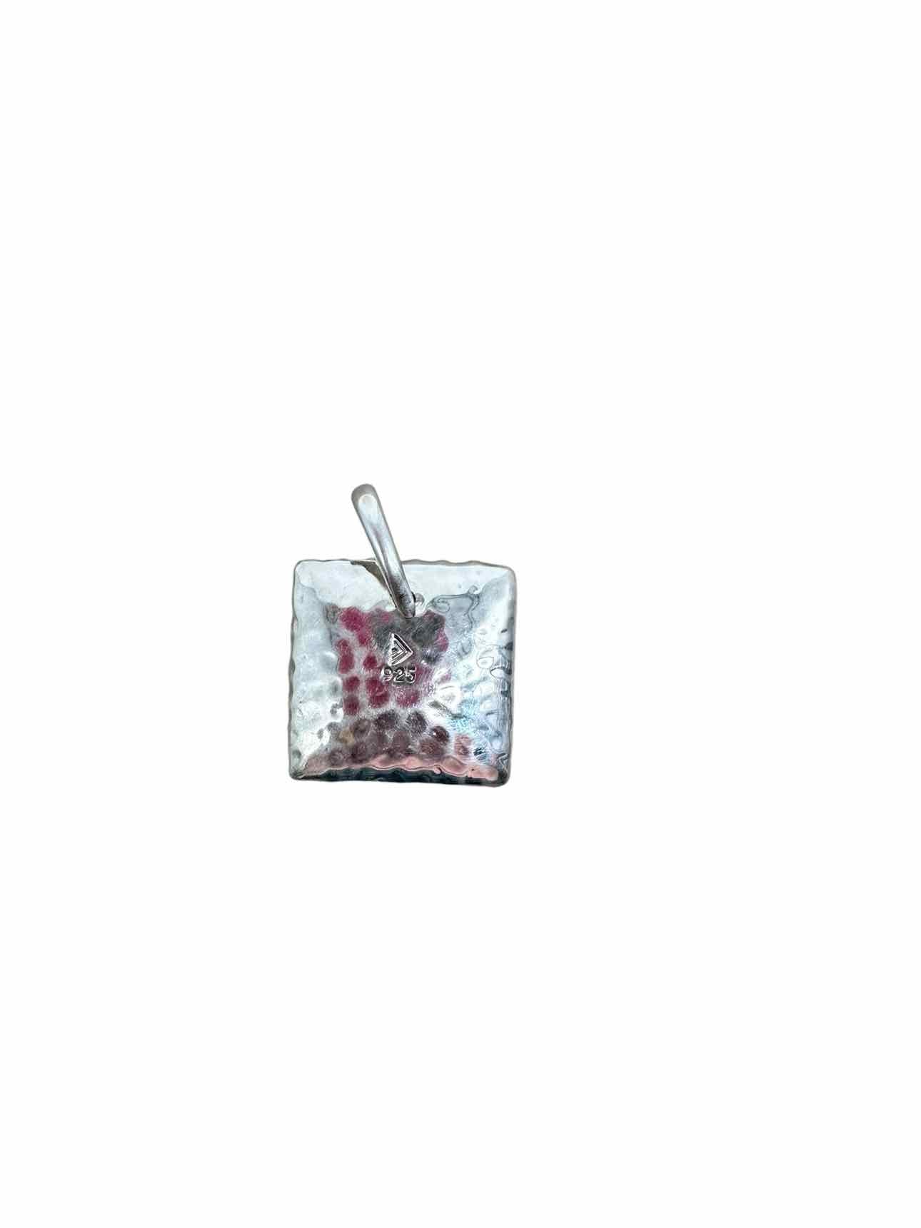 Silpada Sterling Silver Hammered Puff Square Pendant