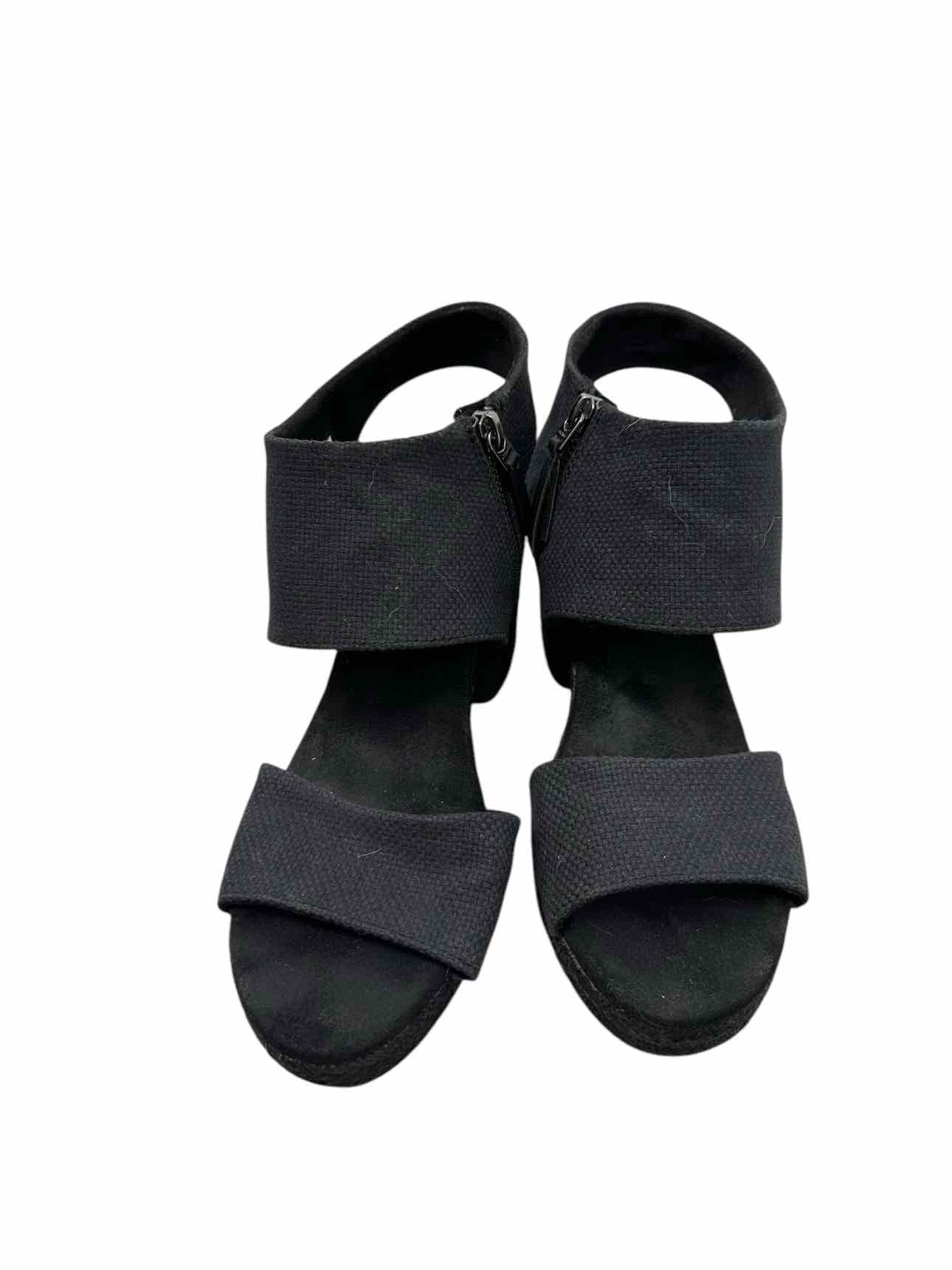 Toms Majorca Espadrilles Black Shoe Size 10