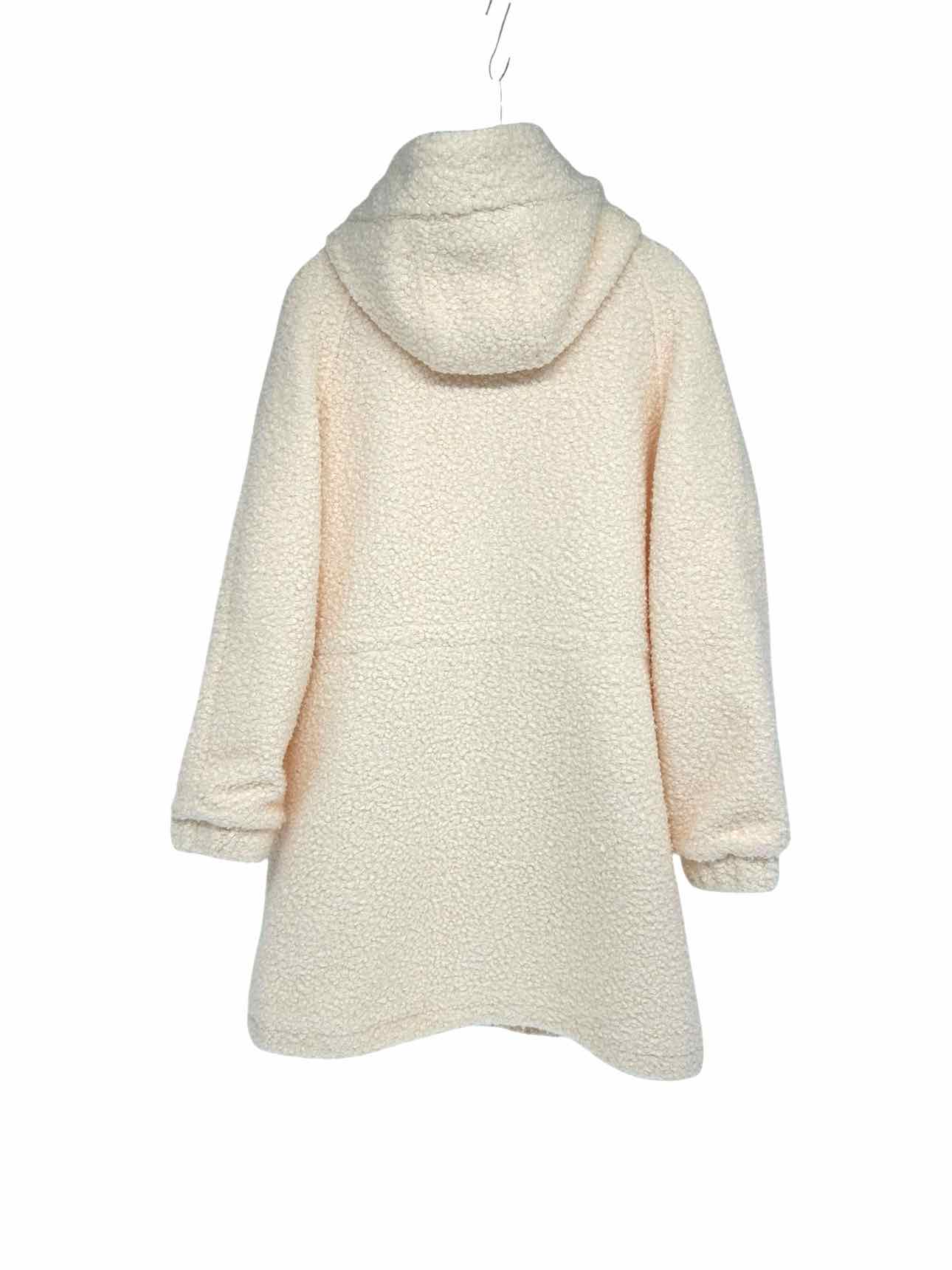 BCBGMaxazria Teddy Coat Cream Size M