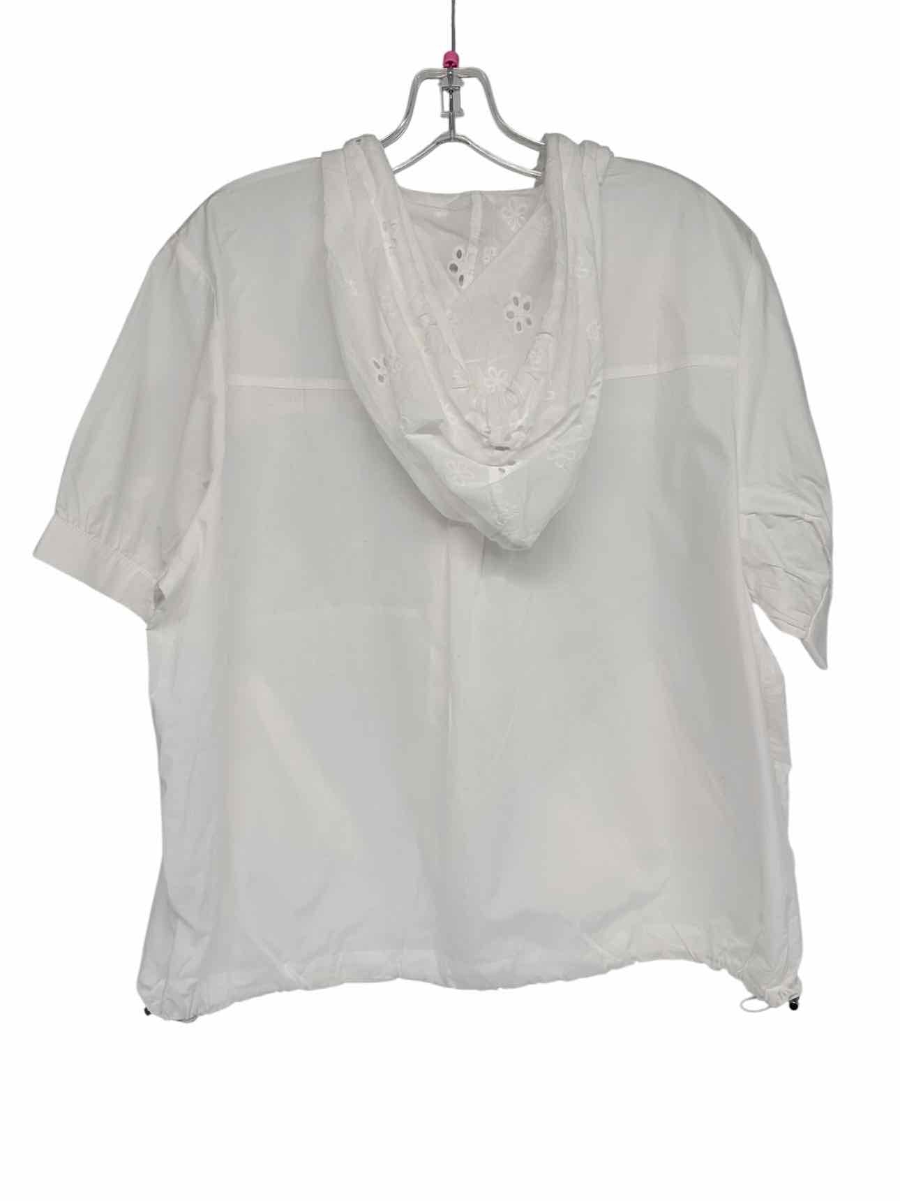 Coco + Carmen White Size S/M Short Sleeve Top **NEW**