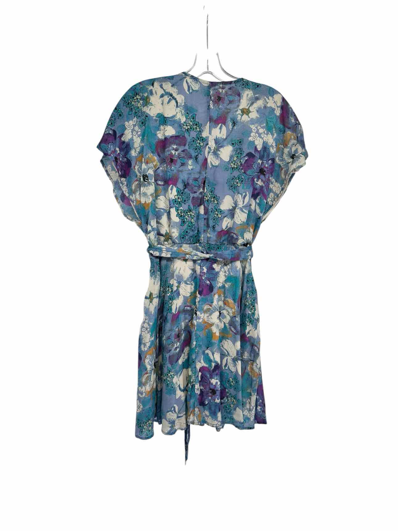 Free People Freddy Tie Mini Dress Blue Size M