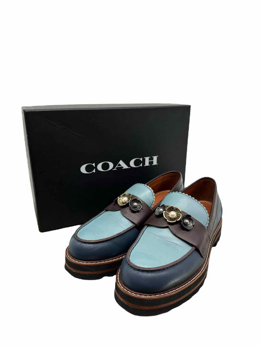 Coach Lenox Loafer Blue Shoe Size 7