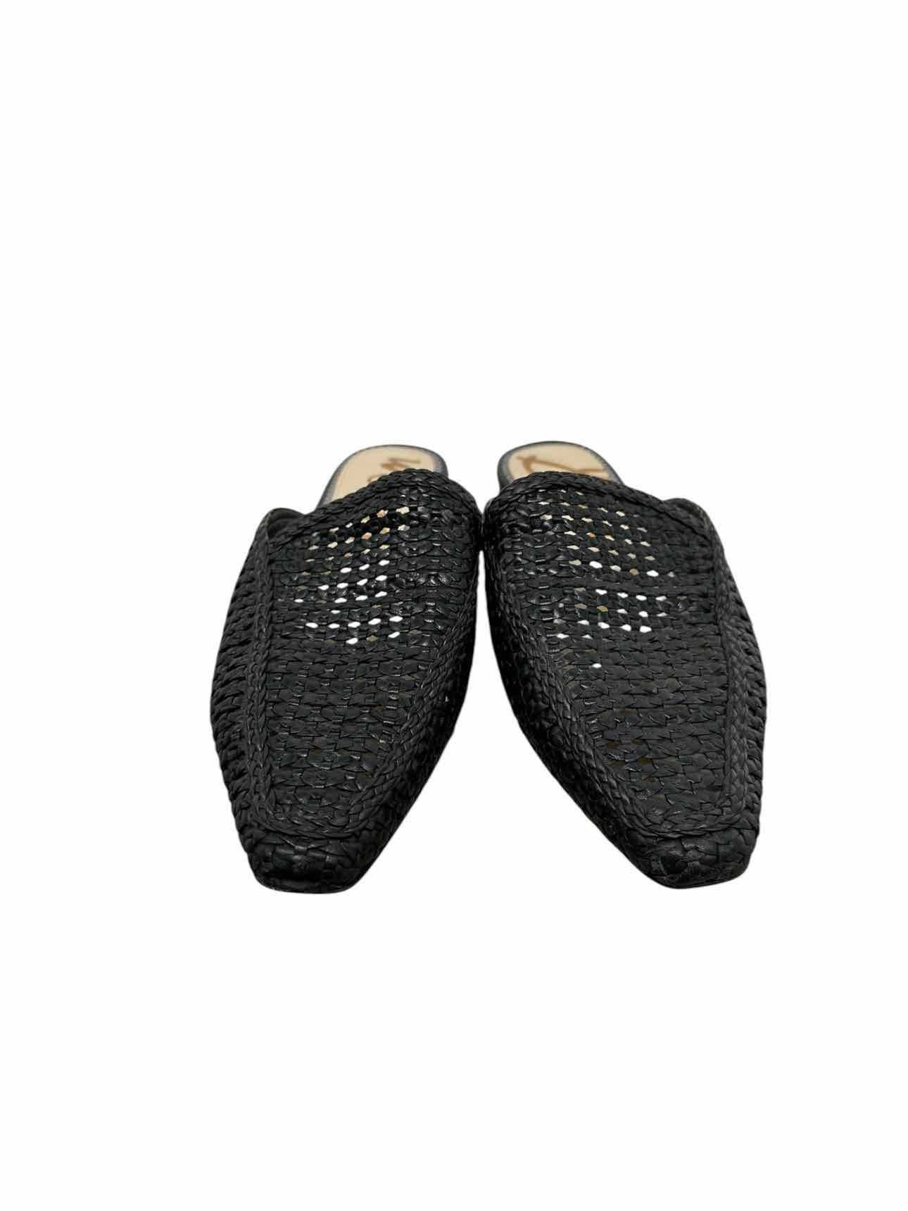Sam Edelman Elva Woven Mule Black Shoe Size 8.5