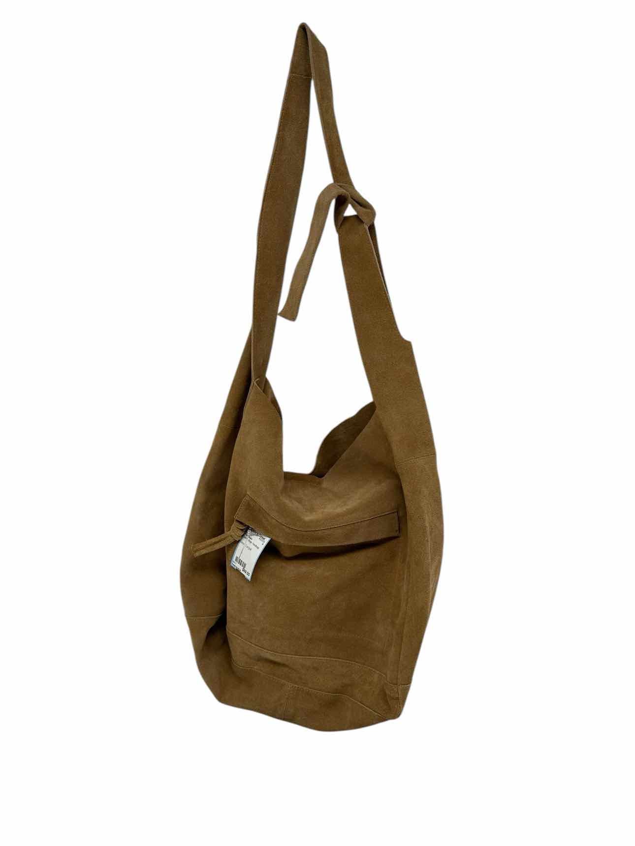 Free People Jessa Carryall Beige Suede Tote