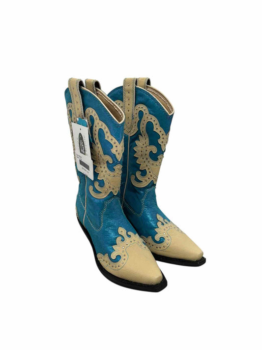 Sterling River Boots Blue Shoe Size 6.5 Cowboy Boots **NEW**