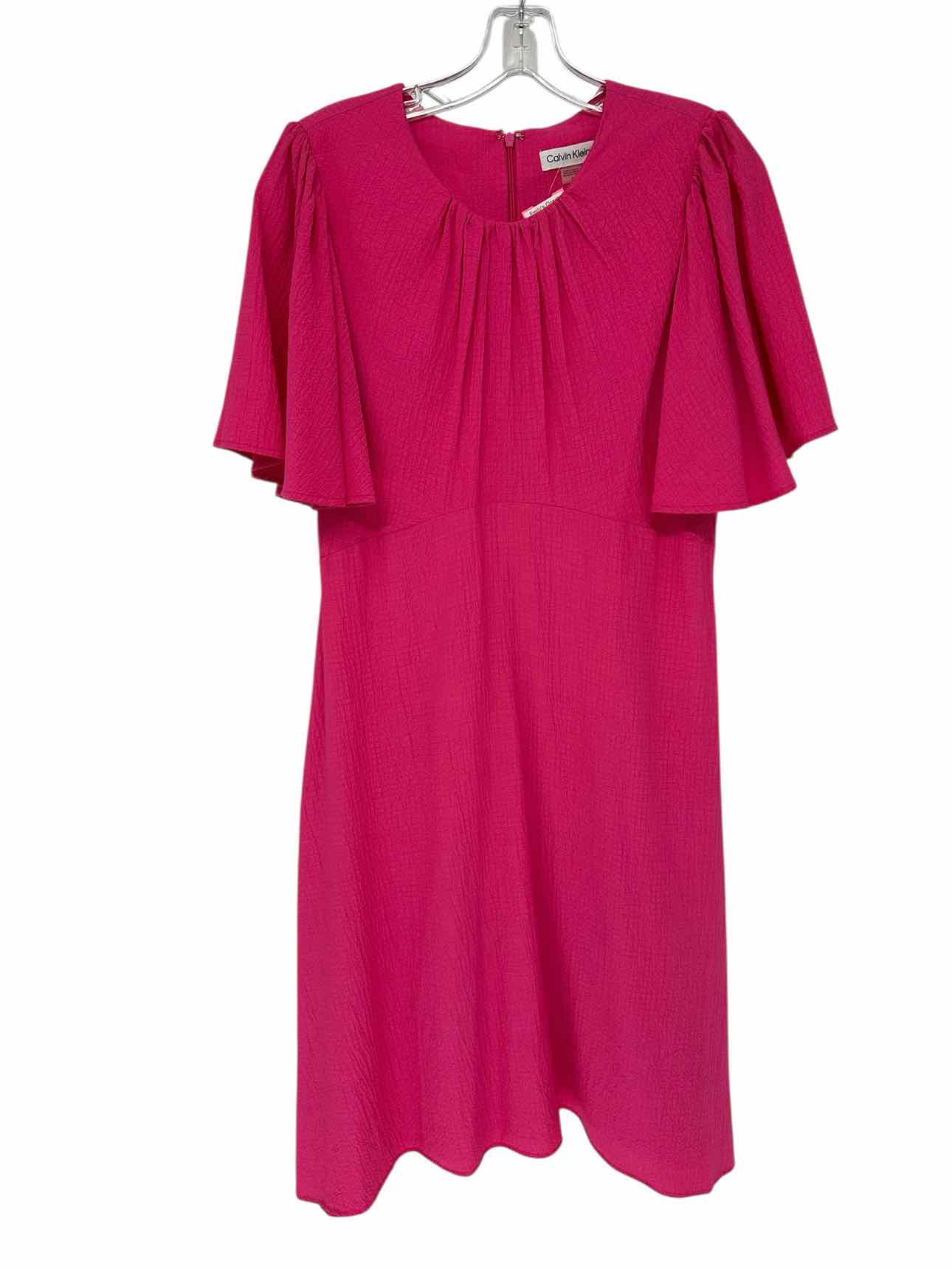 Calvin Klein Fuschia Midi Dress Size 8