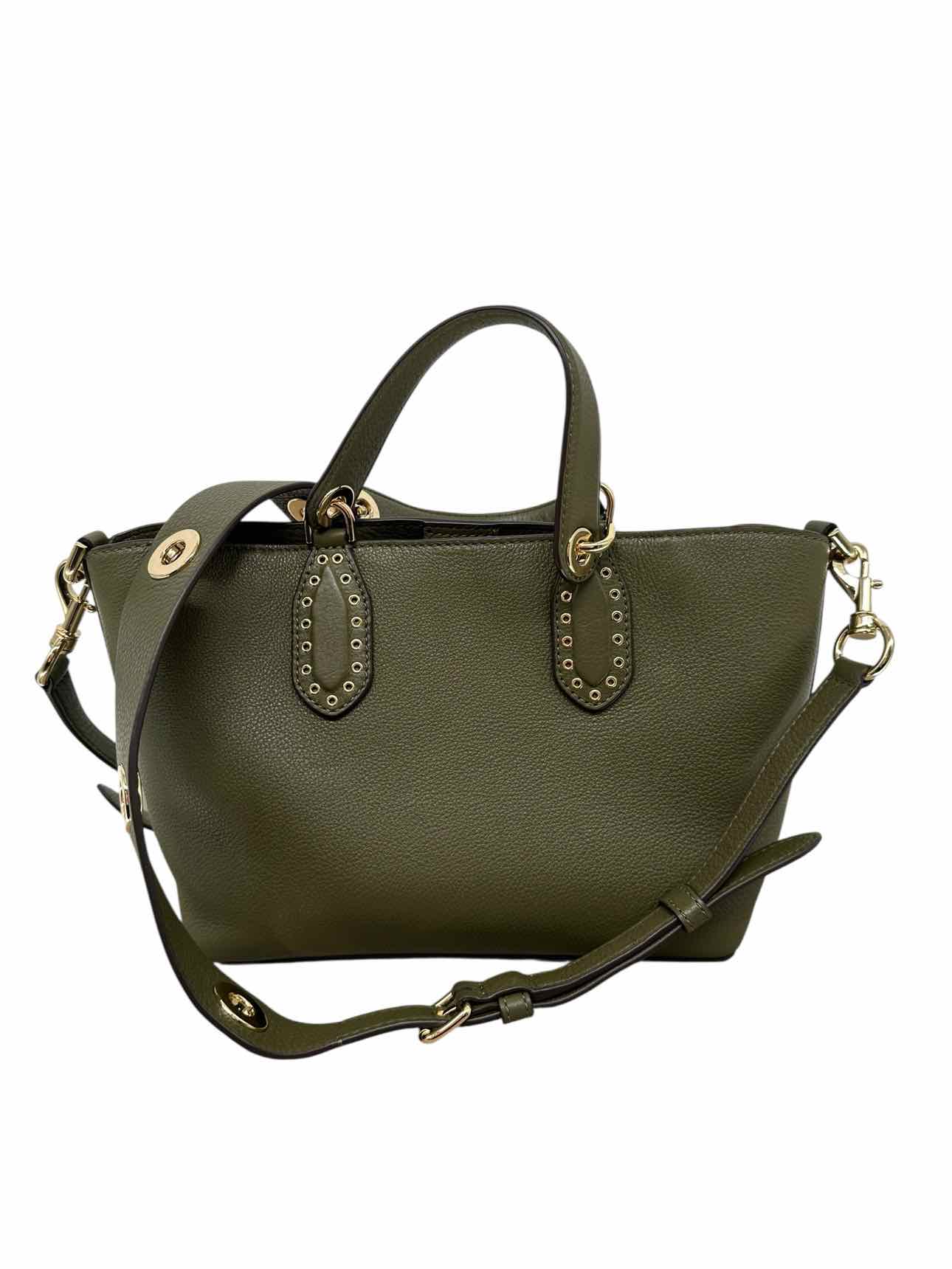 Michael Kors Brooklyn Small Satchel Olive Leather