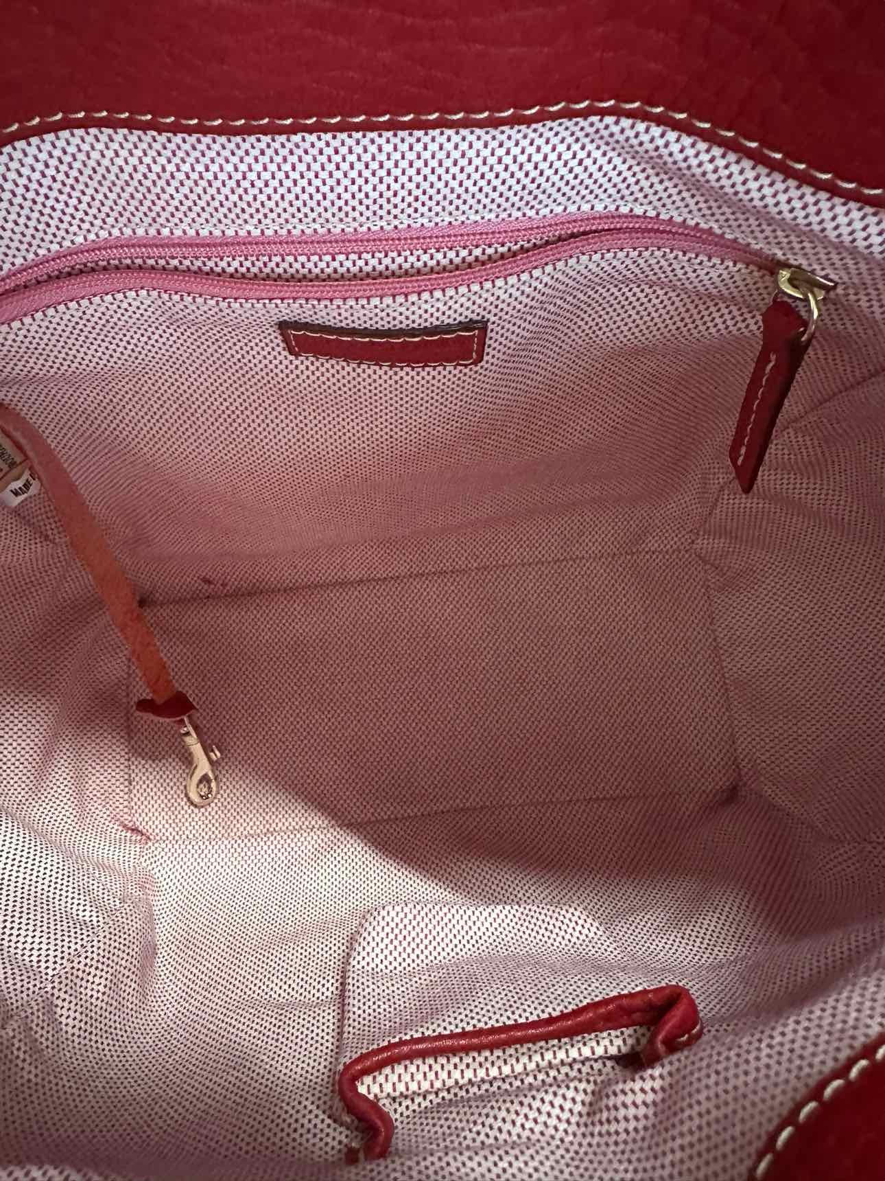 Dooney & Bourke Logo Lock Tulip w/ Red Leather Trim