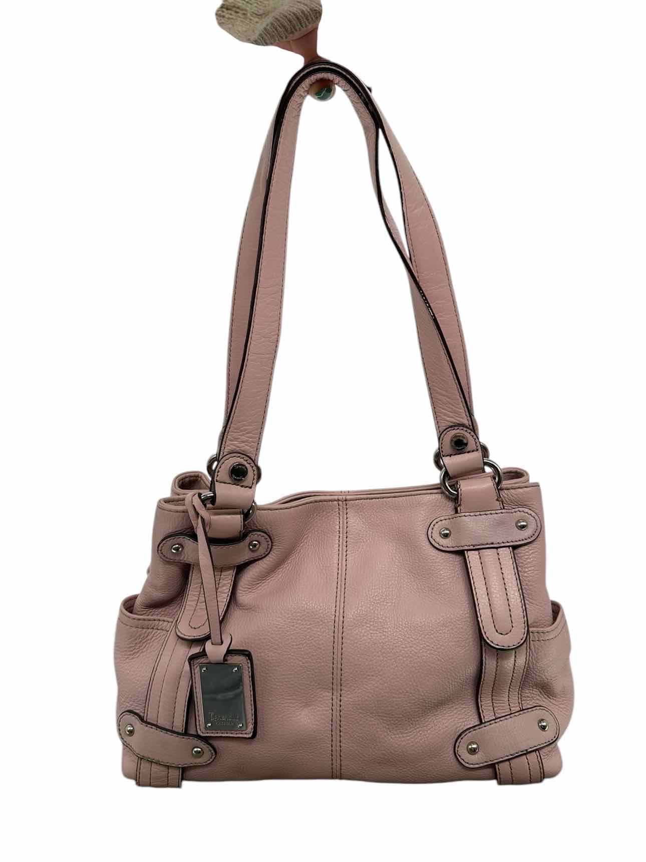 Tignanello Pink Leather Satchel