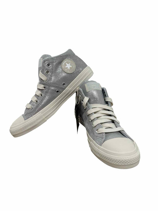 Converse Madison Chuck Taylor Mid Silver Sneakers Shoe Size 8.5 **NEW**