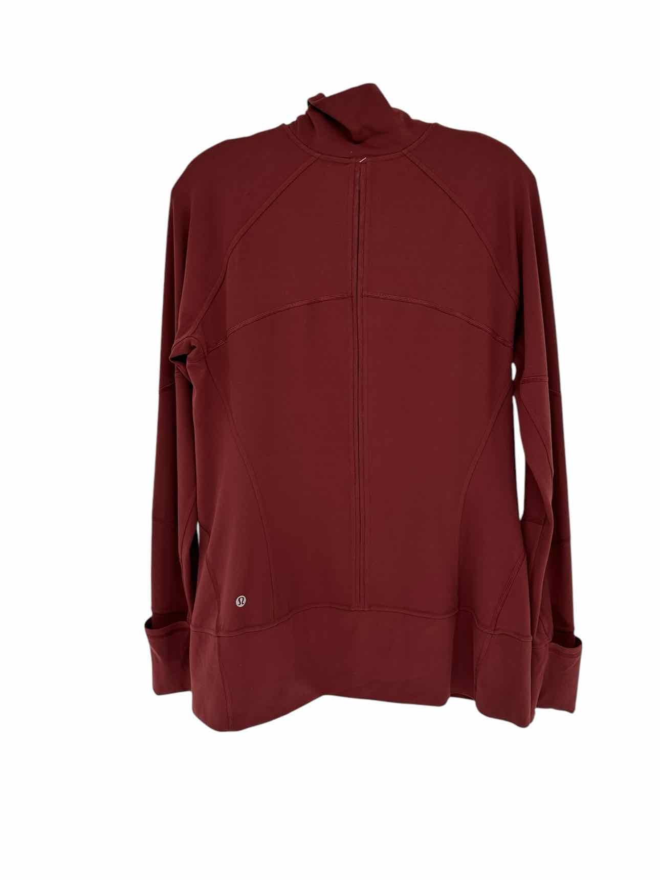 Lululemon Cover Your Tracks Jacket Rust Size 12