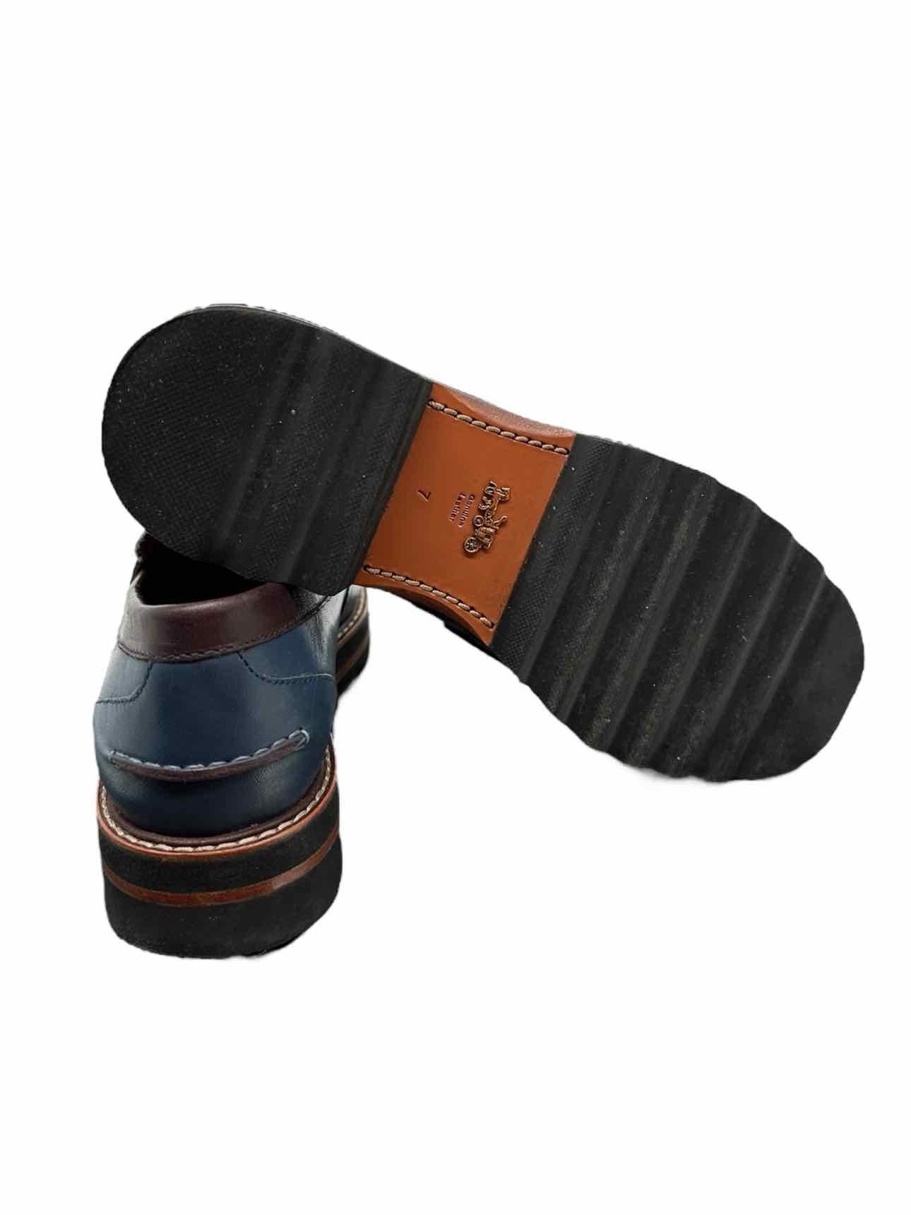 Coach Lenox Loafer Blue Shoe Size 7