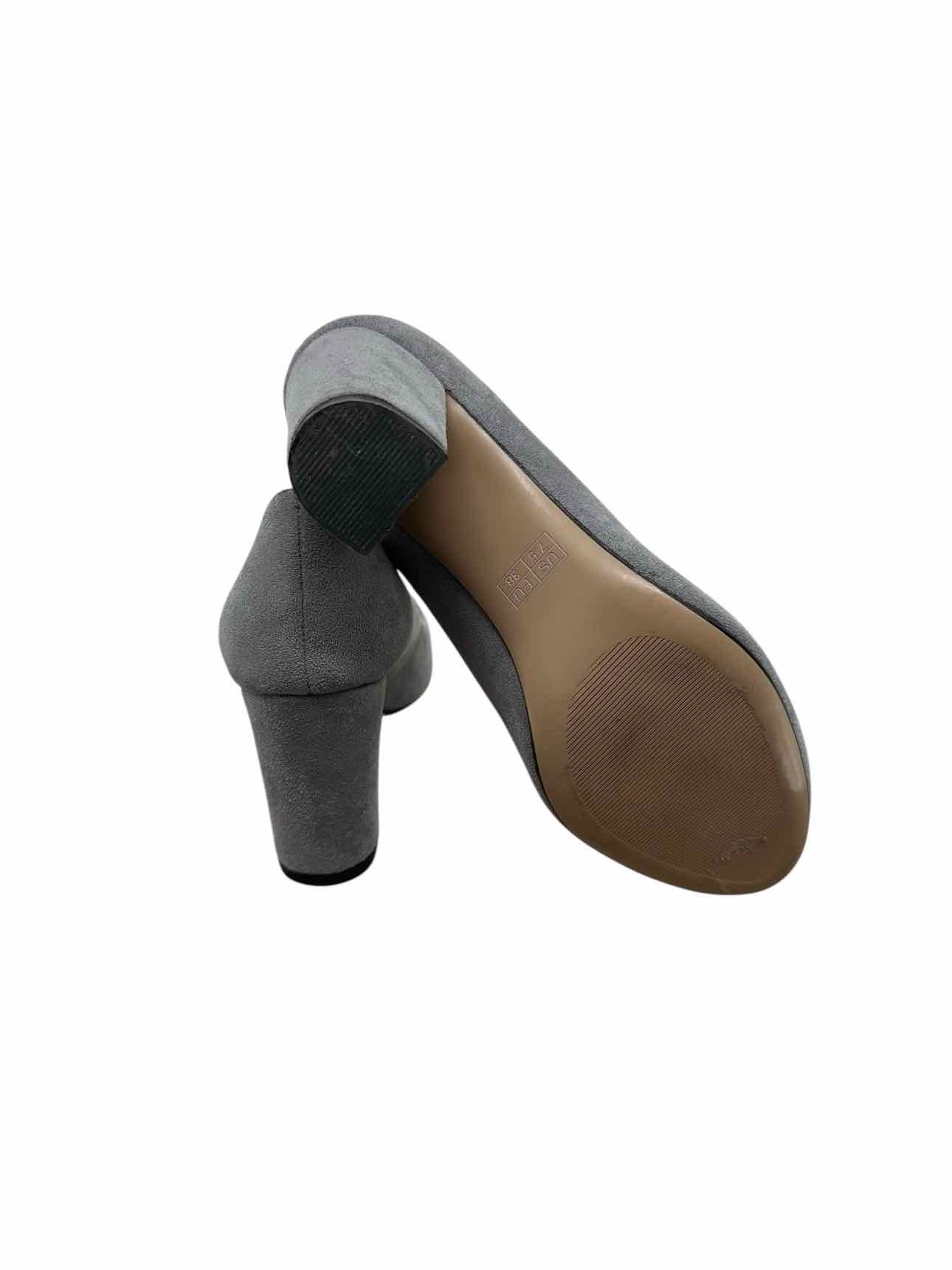 Castamere Gray Block Heel Pumps Shoe Size 7.5