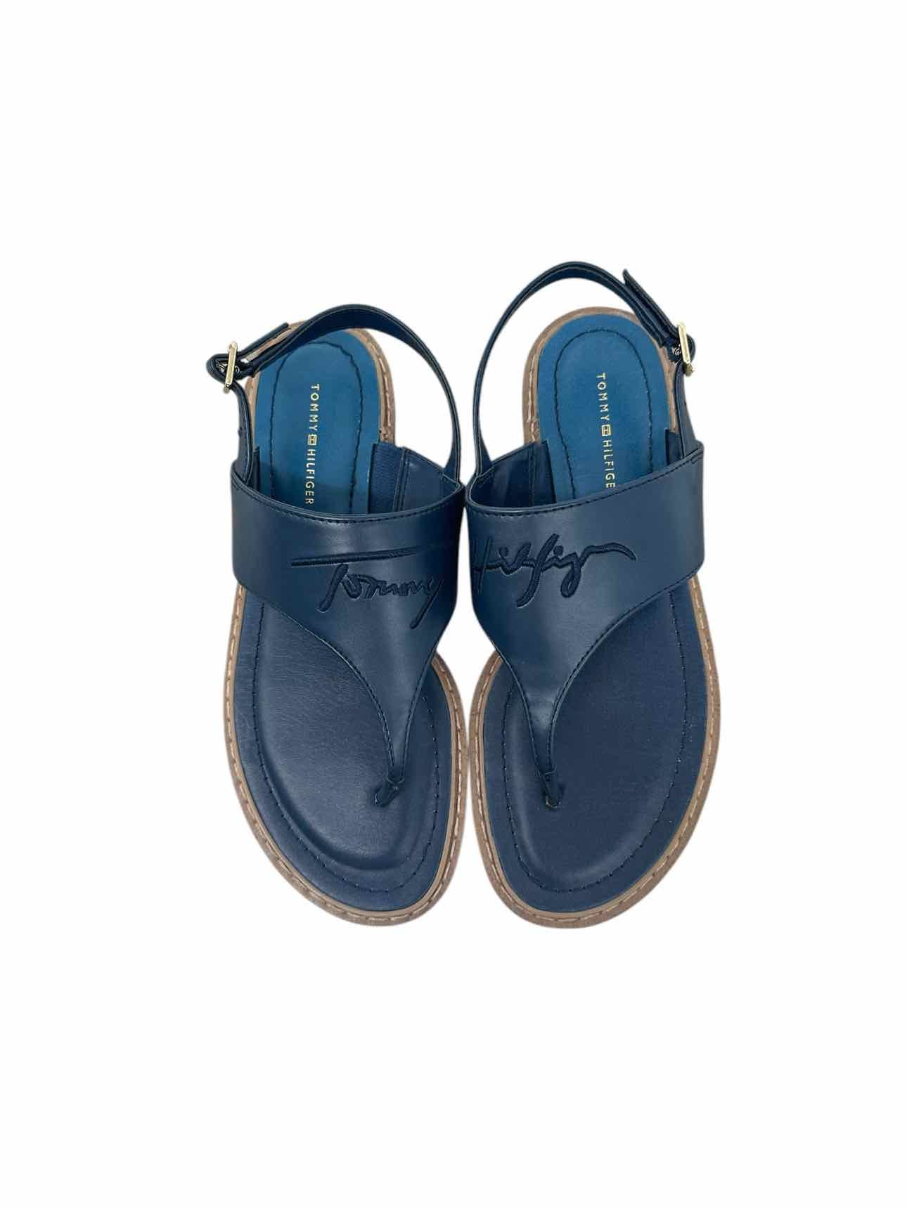 Tommy Hilfiger Navy Sandals Shoe Size 7.5 **NEW**