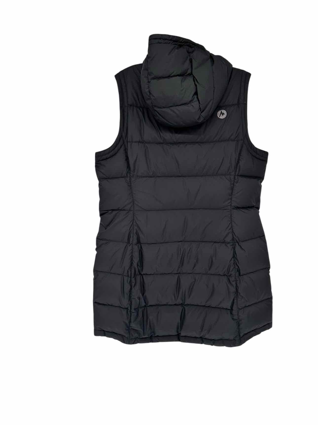 Marmot Black Long Zip-up Vest Size XL