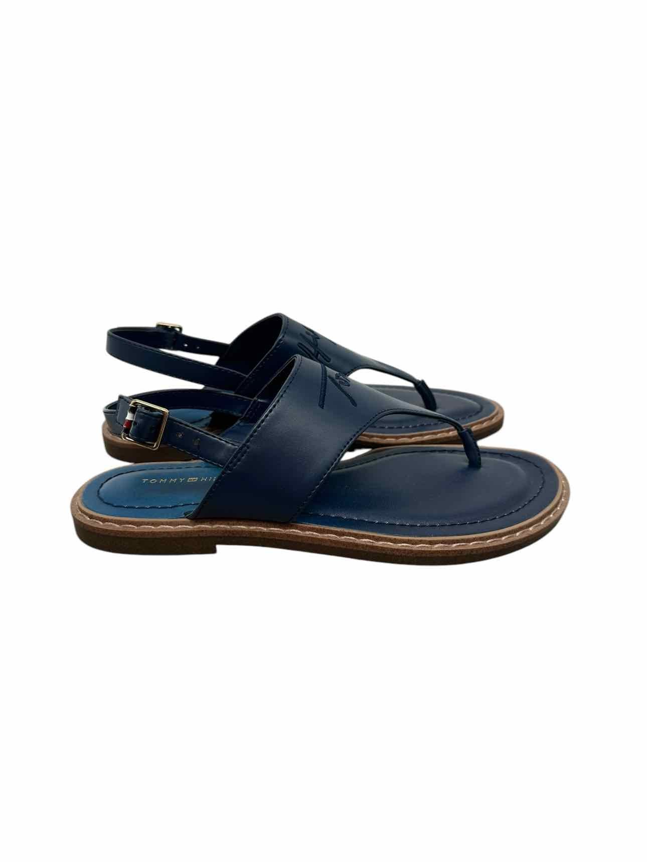Tommy Hilfiger Navy Sandals Shoe Size 7.5 **NEW**