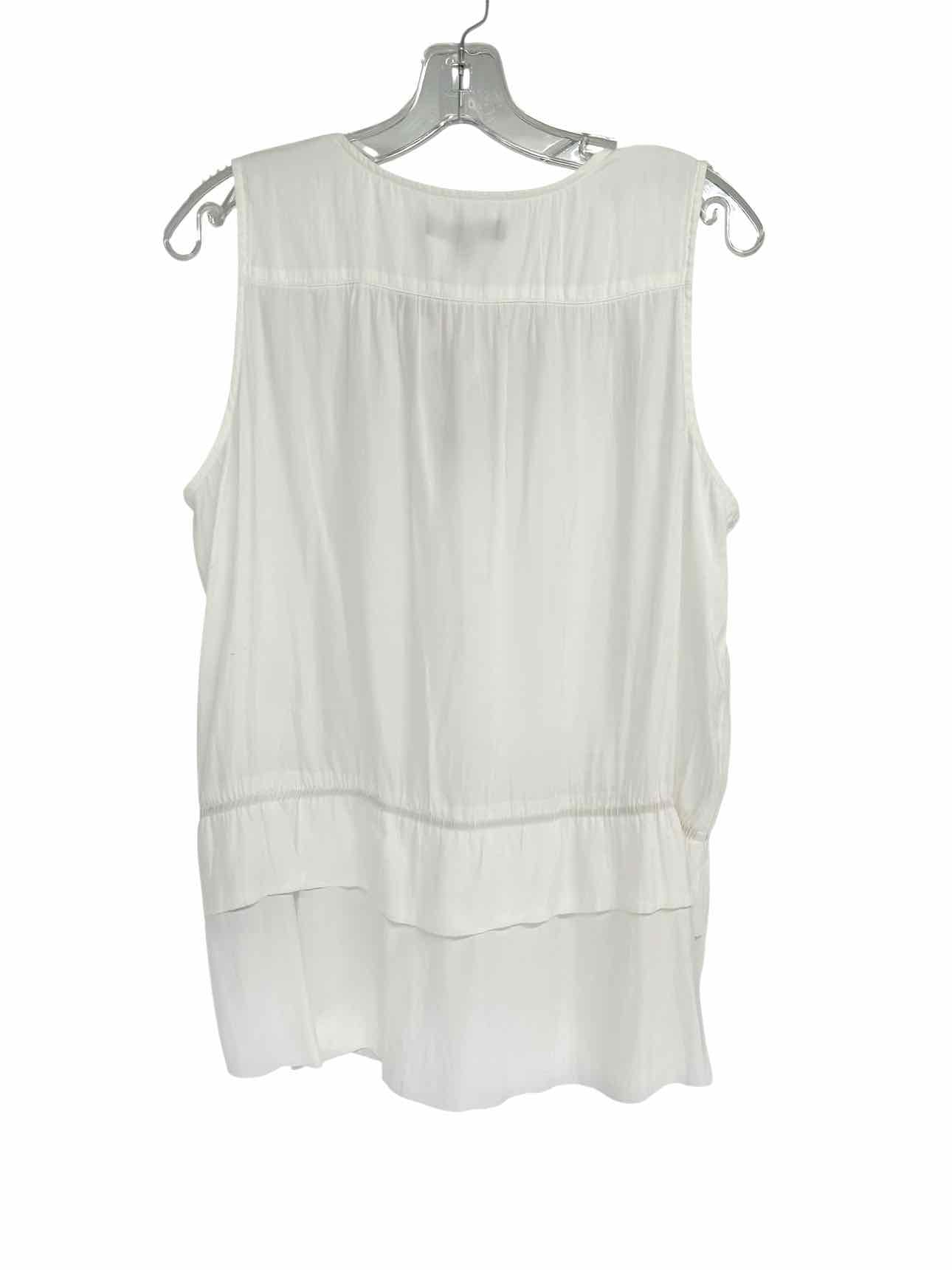 Banana Republic White Size L Sleeveless Top **NEW**