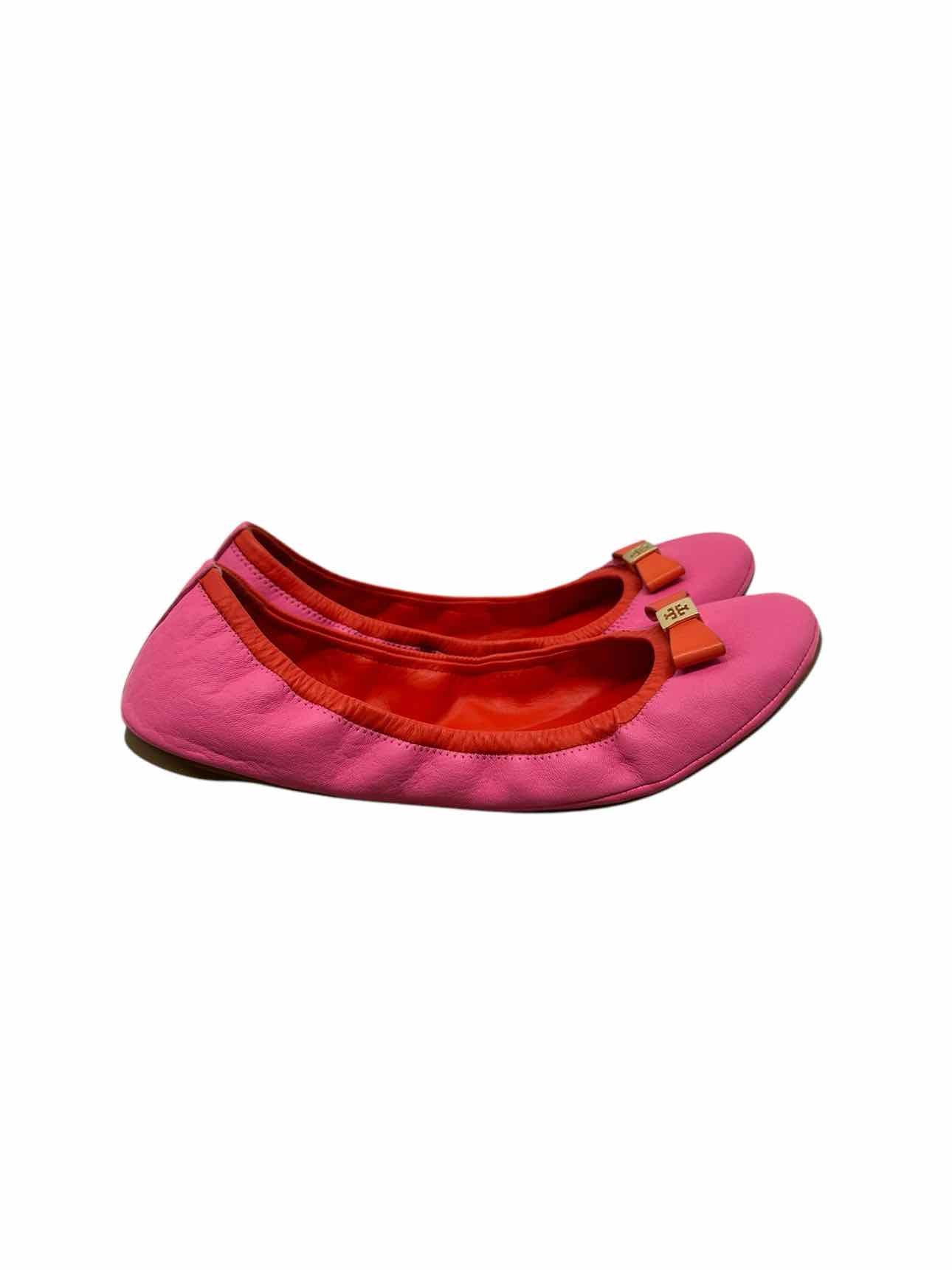 Tory Burch Pink Eddie Ballet Flats Shoe Size 11 **NEW**