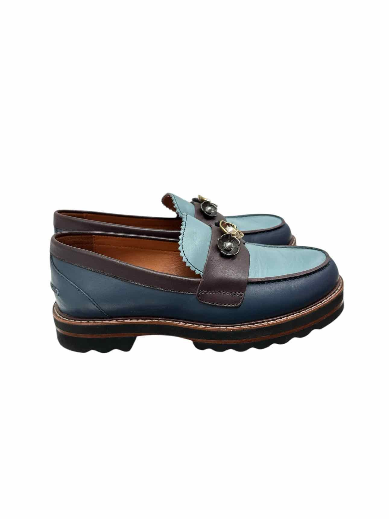 Coach Lenox Loafer Blue Shoe Size 7