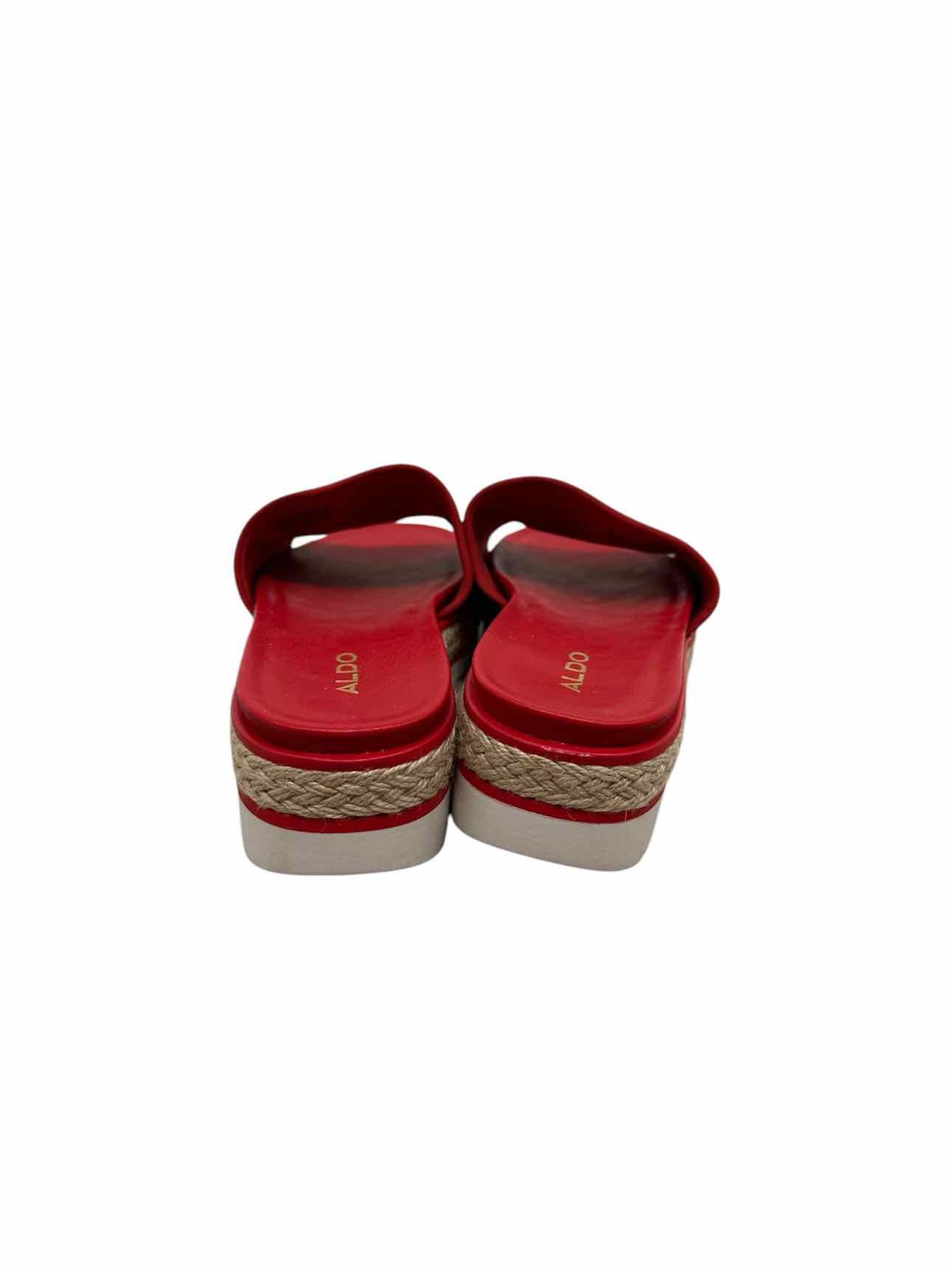 Aldo Red Slides Shoe Size 7.5 **NEW**
