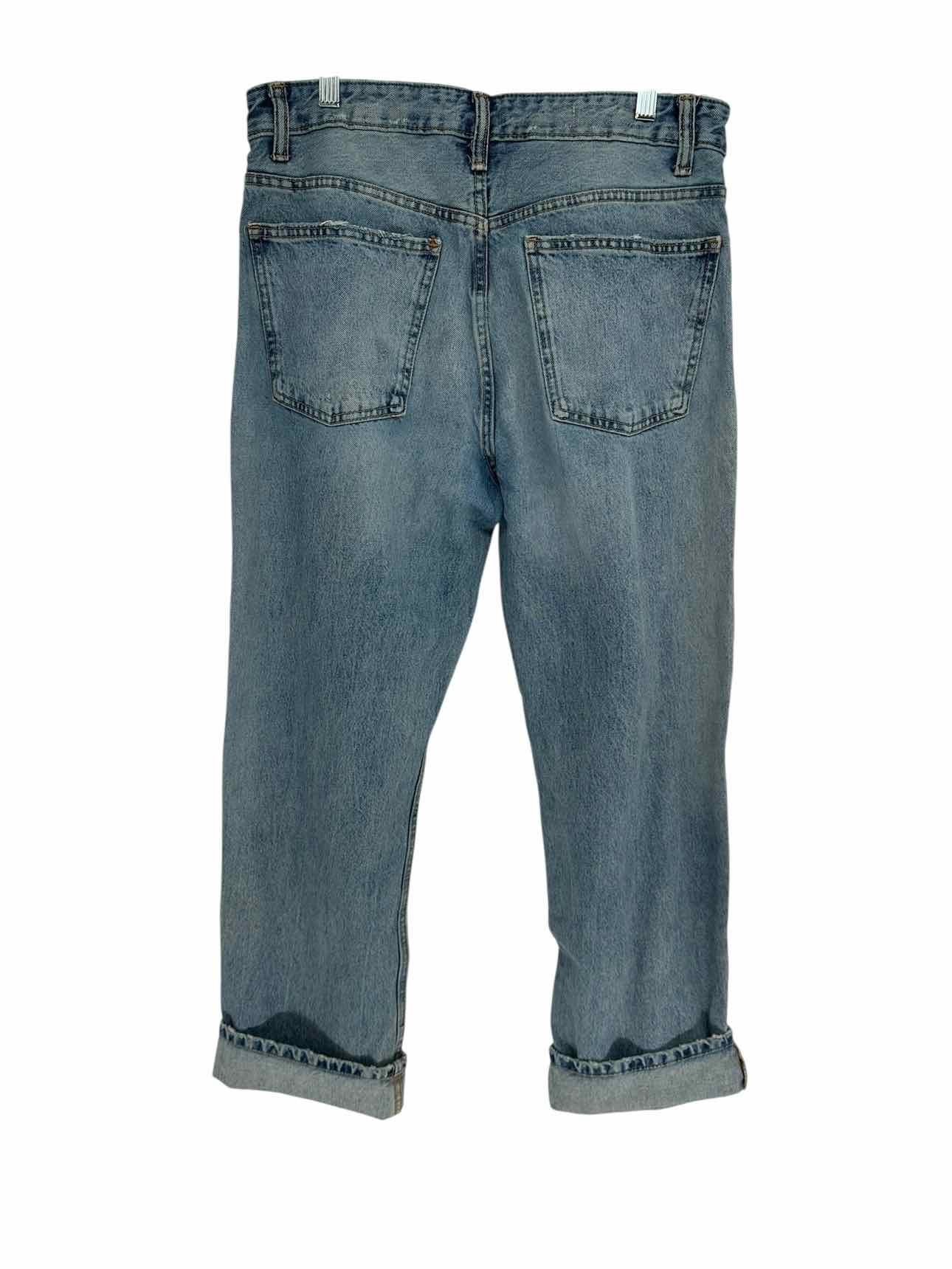 Zara Boyfriend Fit Blue Jeans Size 10 **NEW**