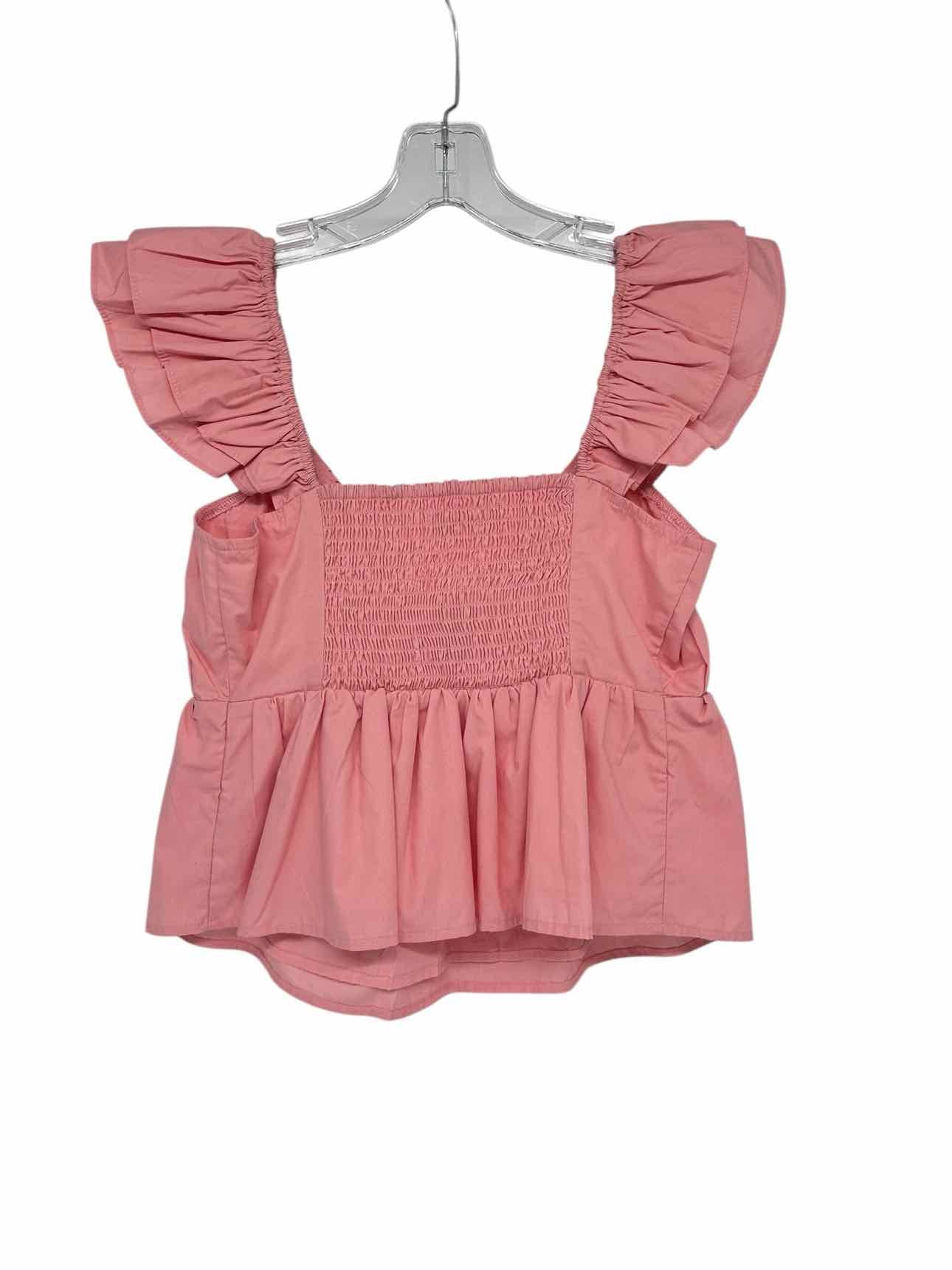 Abercrombie & Fitch Pink Size S Cap Sleeve