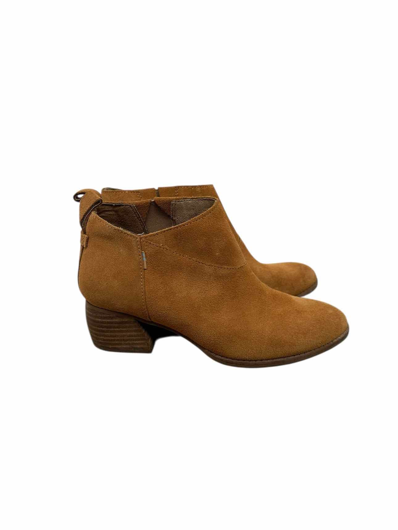 Toms Leilani Tan Bootie Shoe Size 6.5