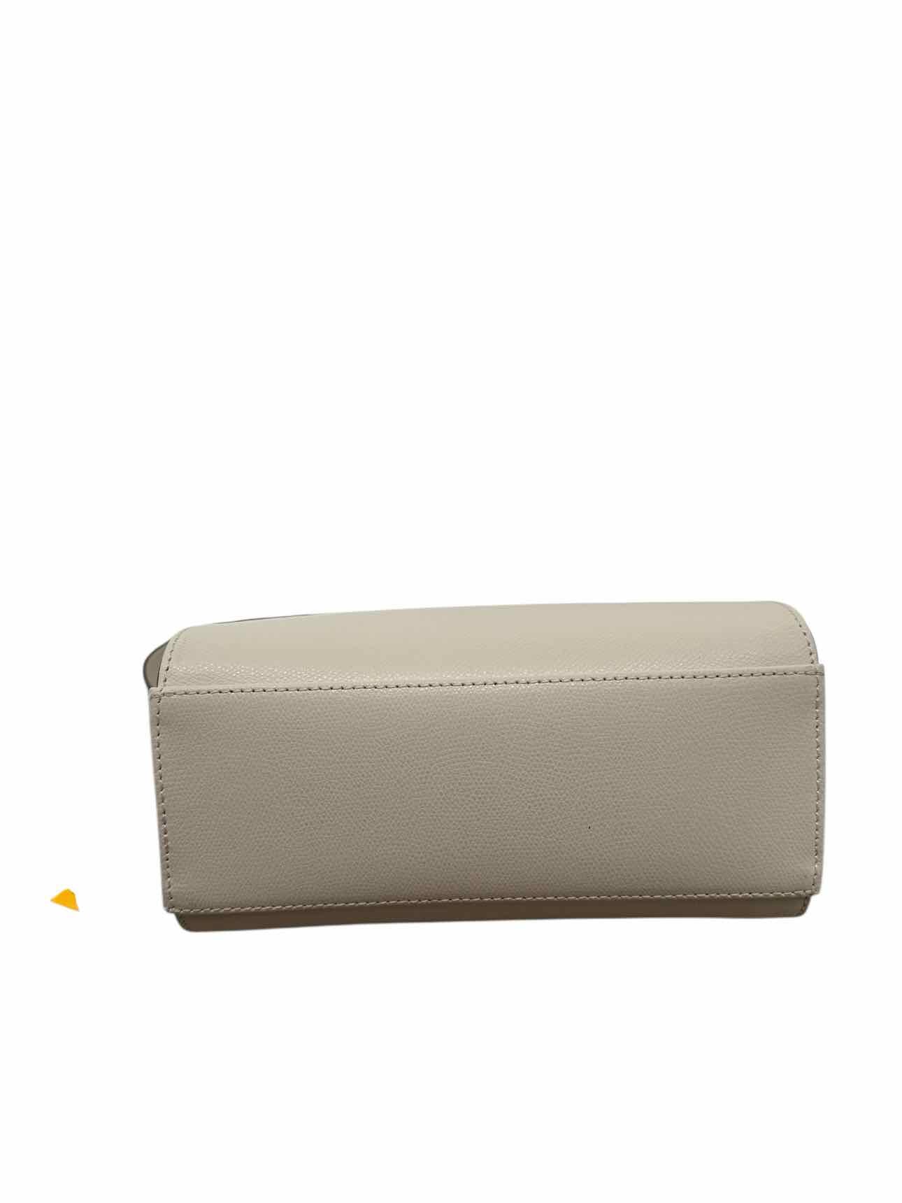 Valentino Kiki Palmellato Off-White Leather Satchel **NEW**